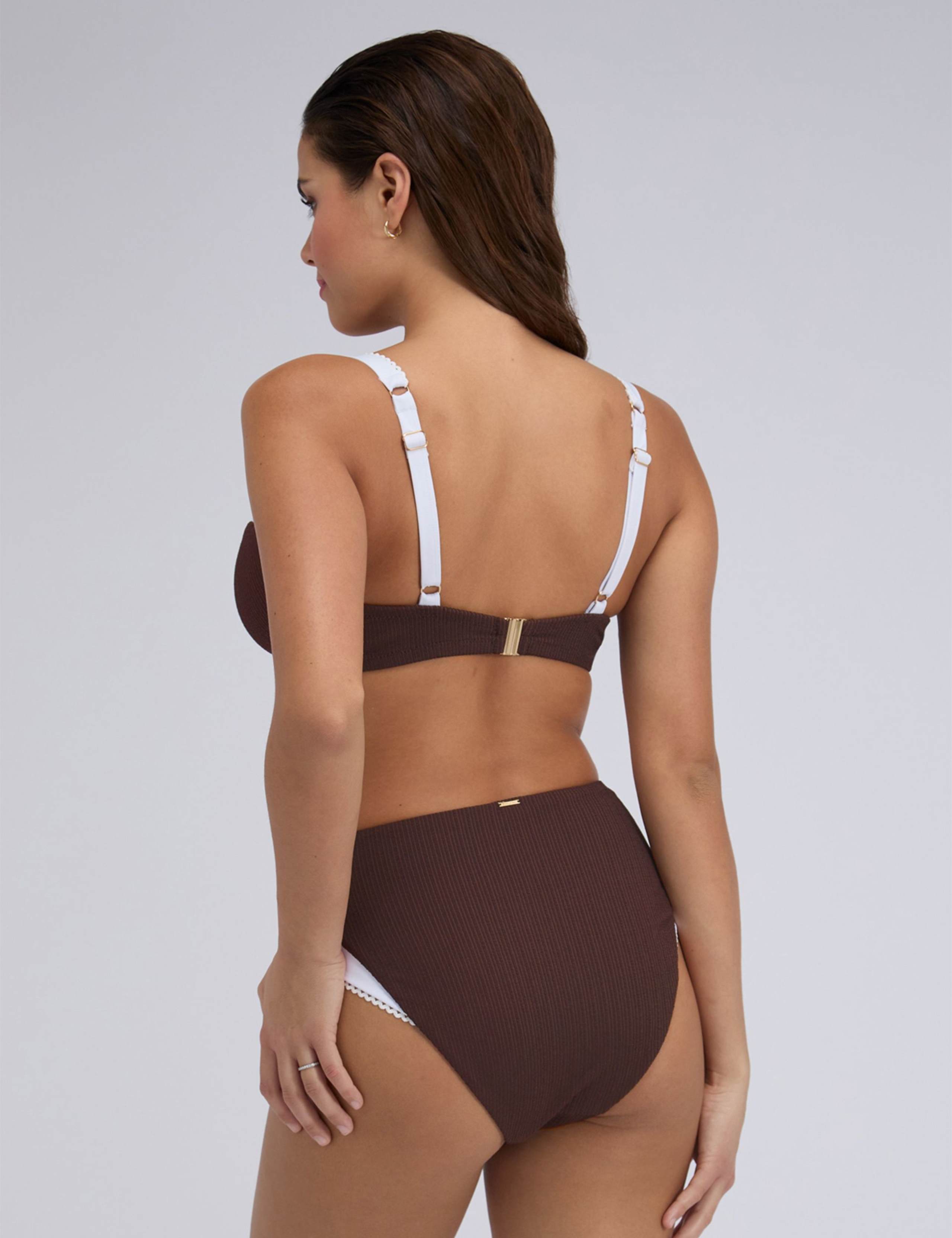 Rivoli Picot Textured Wired Bikini Top (B-G) 5 of 5