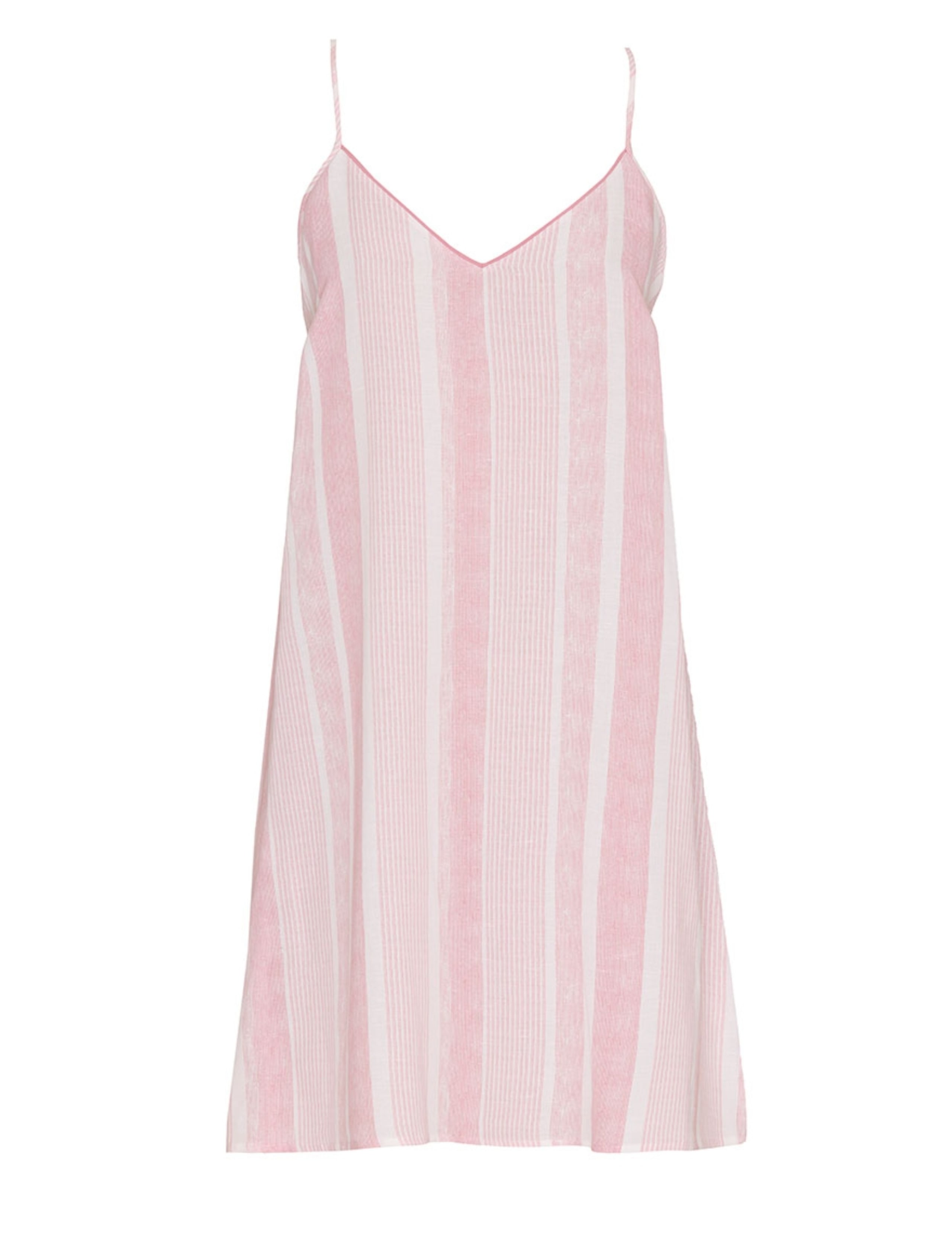 Linen Blend Striped Chemise 2 of 3