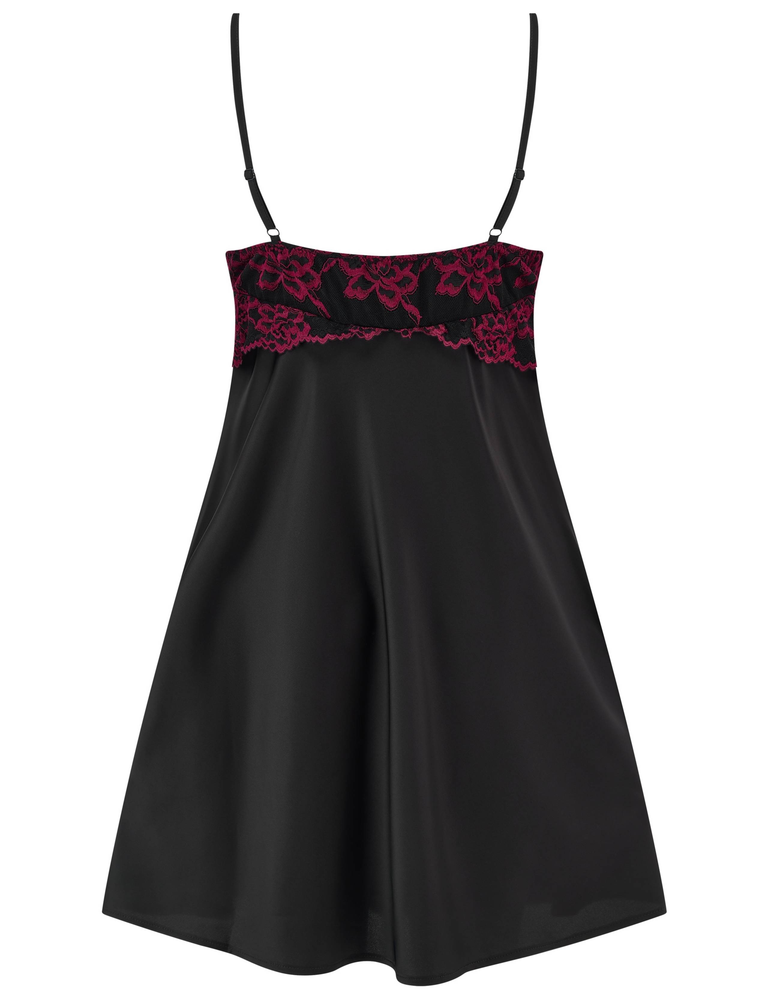 Satin And Lace Strappy Chemise 4 of 8
