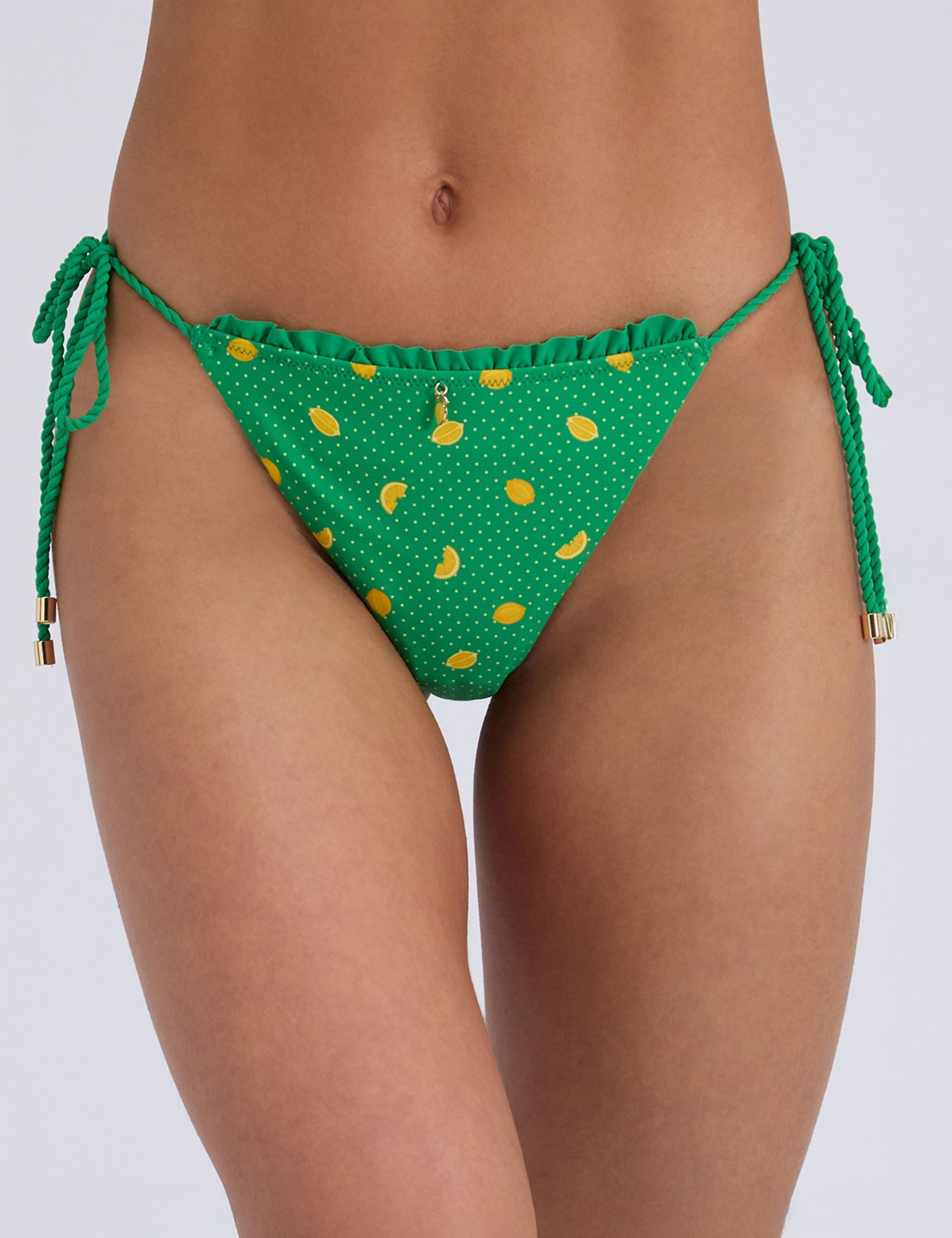 Ithaca Printed High Leg Bikini Bottoms 1 of 5