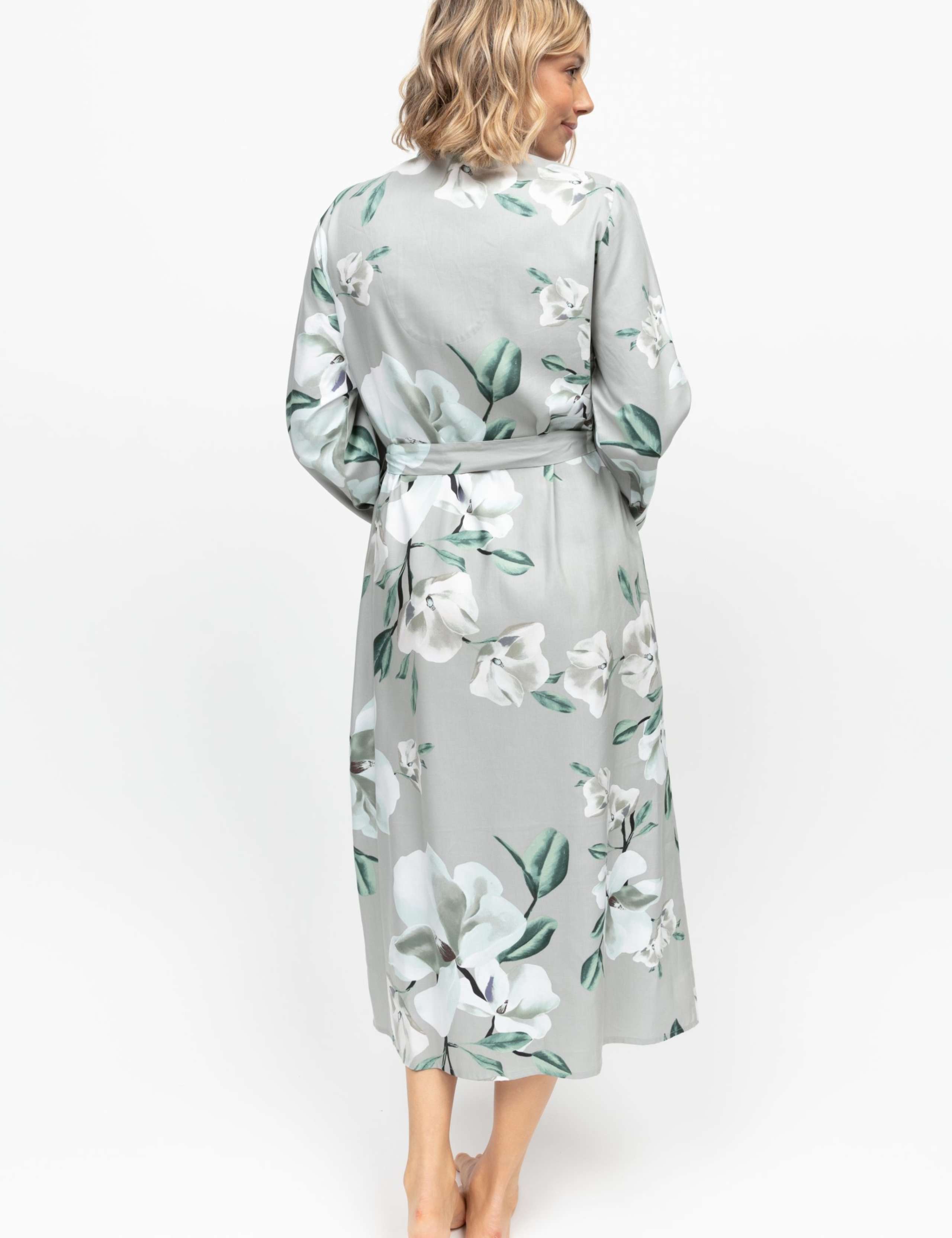 Cotton Modal Floral Print Dressing Gown 4 of 4