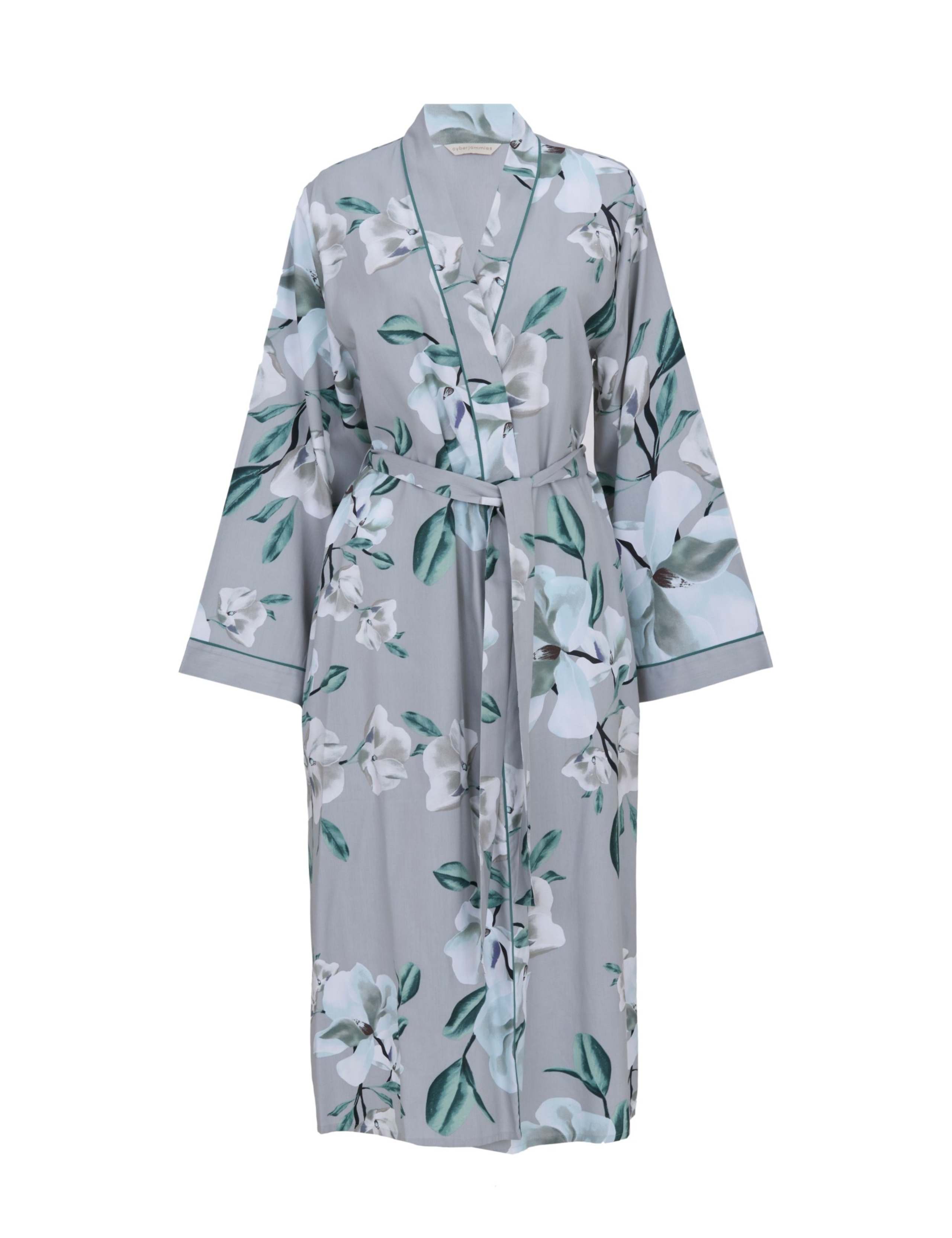 Cotton Modal Floral Print Dressing Gown 2 of 3