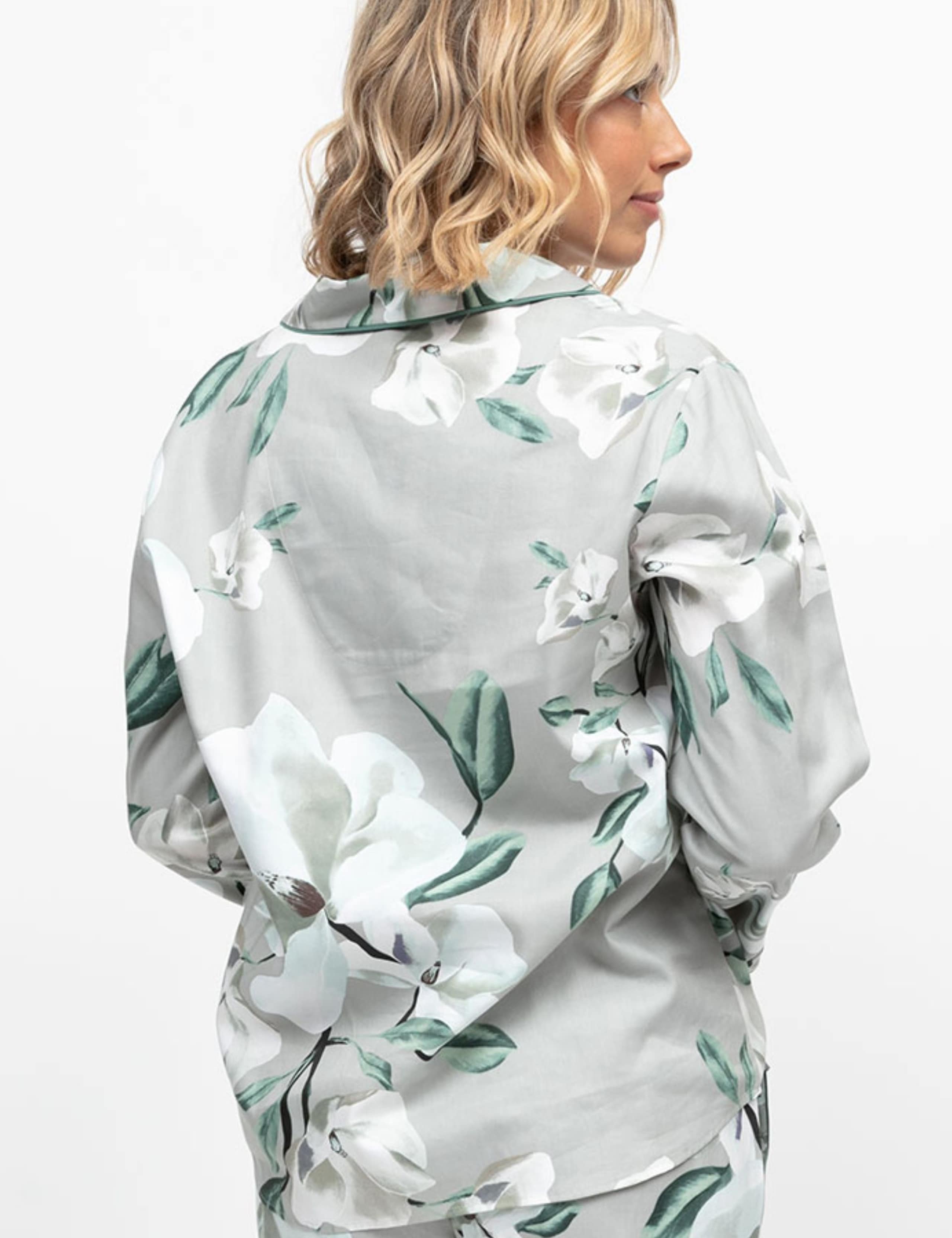 Cotton Modal Floral Revere Pyjama Top 4 of 4