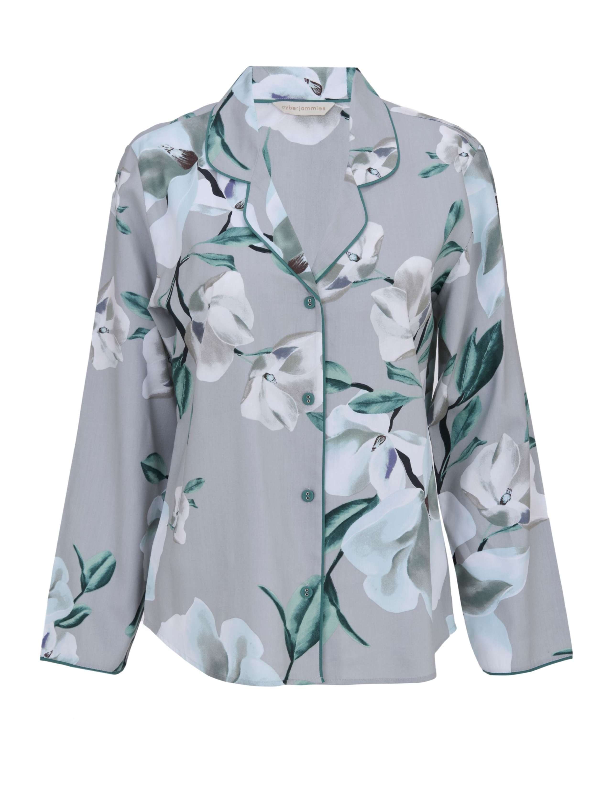 Cotton Modal Floral Revere Pyjama Top 2 of 4