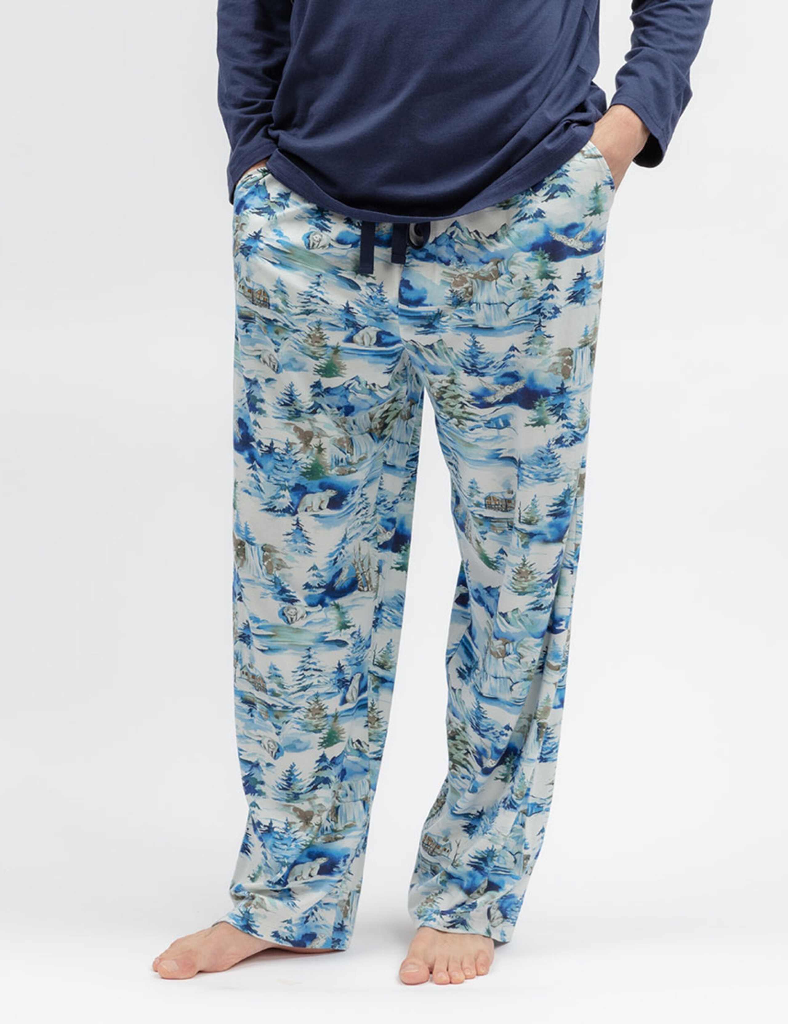 Jersey Winterscape Family Christmas Pyjama Bottoms 1 of 3