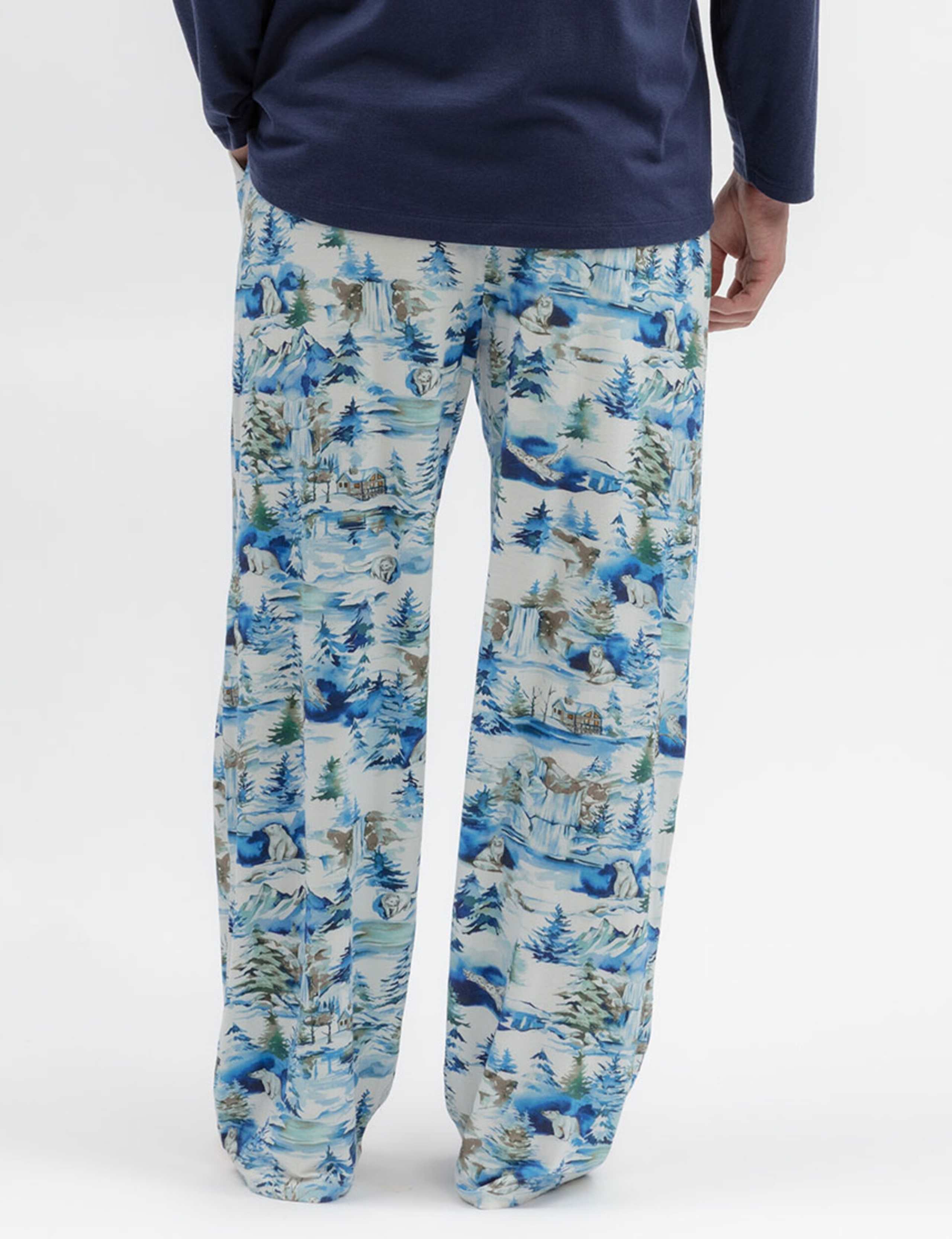 Jersey Winterscape Family Christmas Pyjama Bottoms 3 of 3