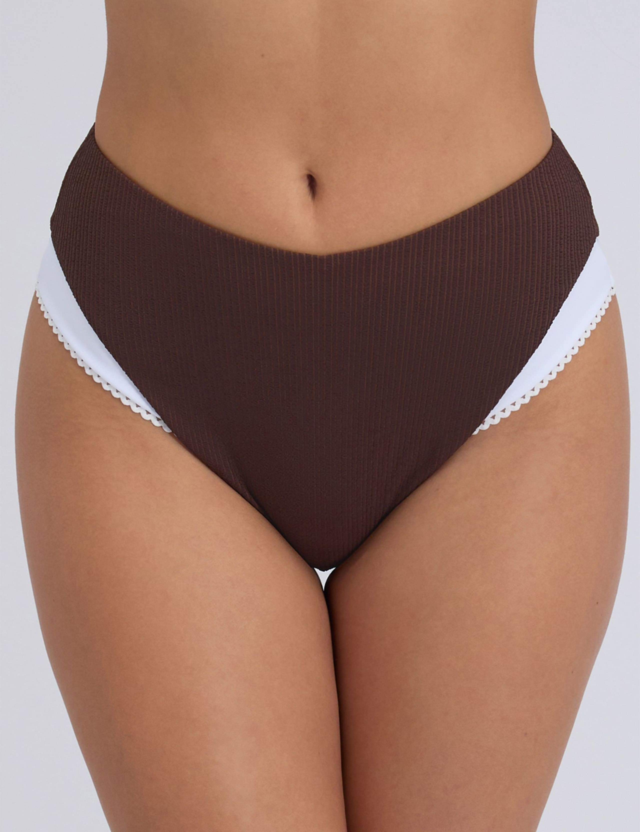 Rivoli Picot High Waisted Bikini Bottoms 1 of 5