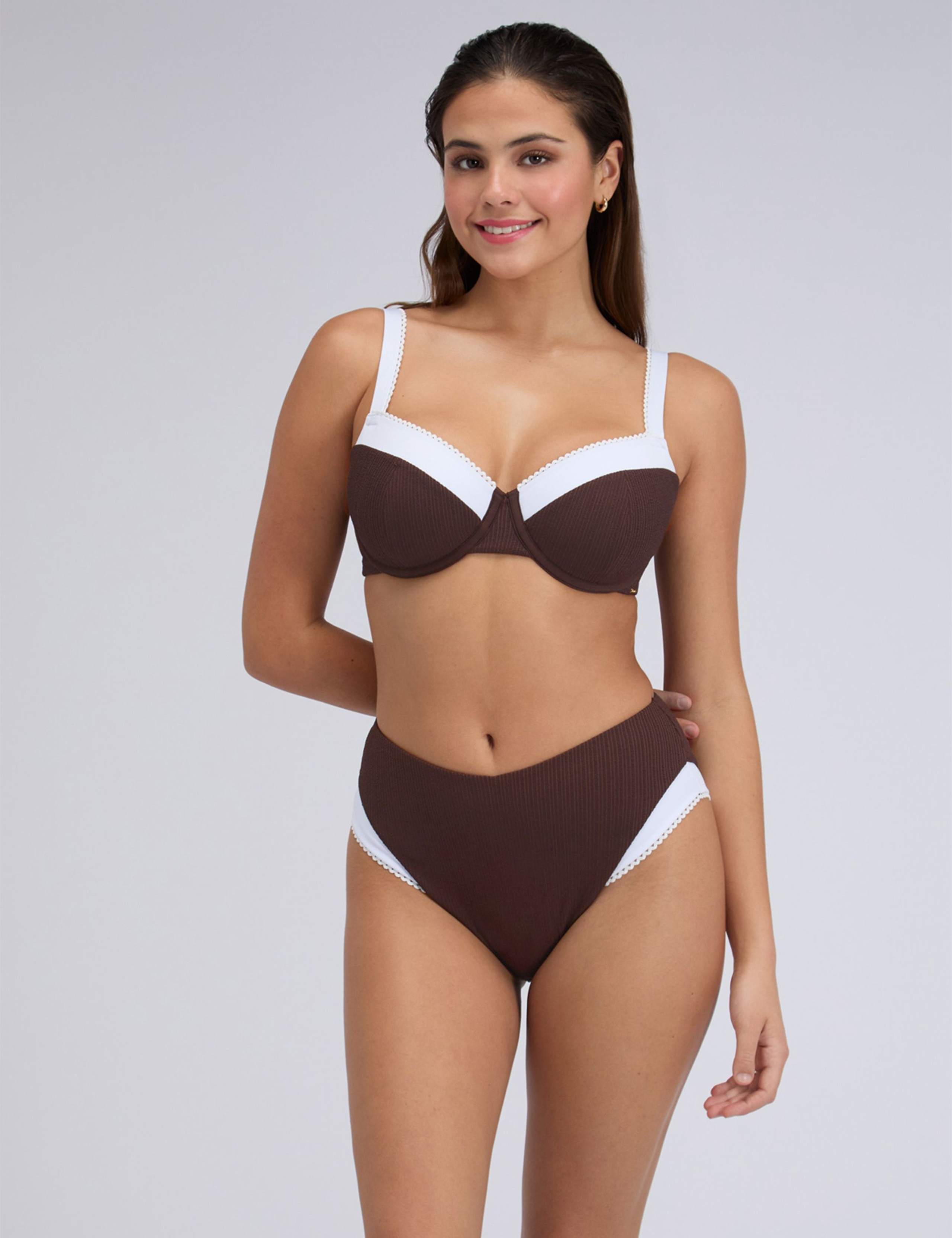 Rivoli Picot High Waisted Bikini Bottoms 2 of 5