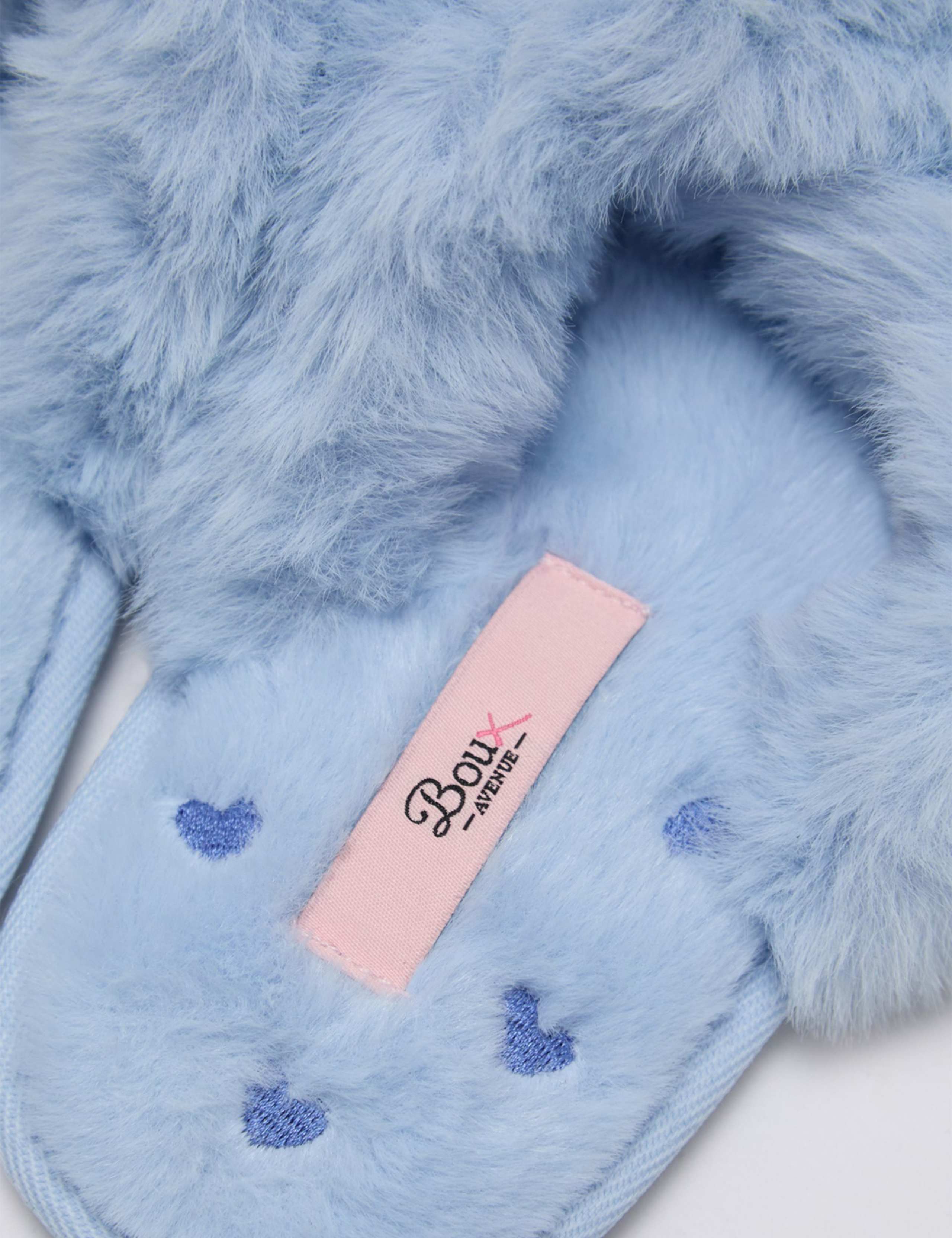 Heart Embroidered Crossband Open Toe Slippers 6 of 6