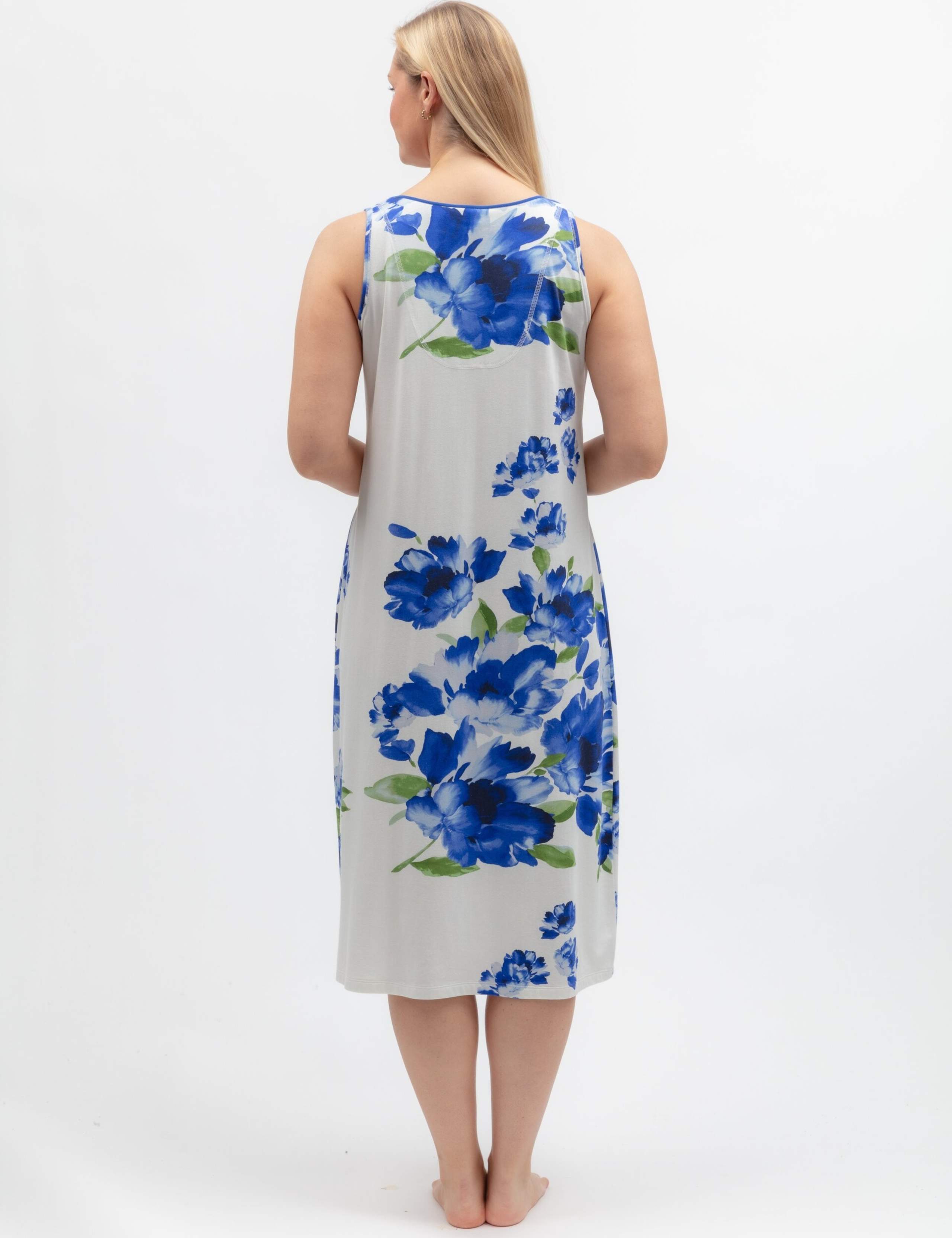 Jersey Floral Pleat Front Nightdress 4 of 4