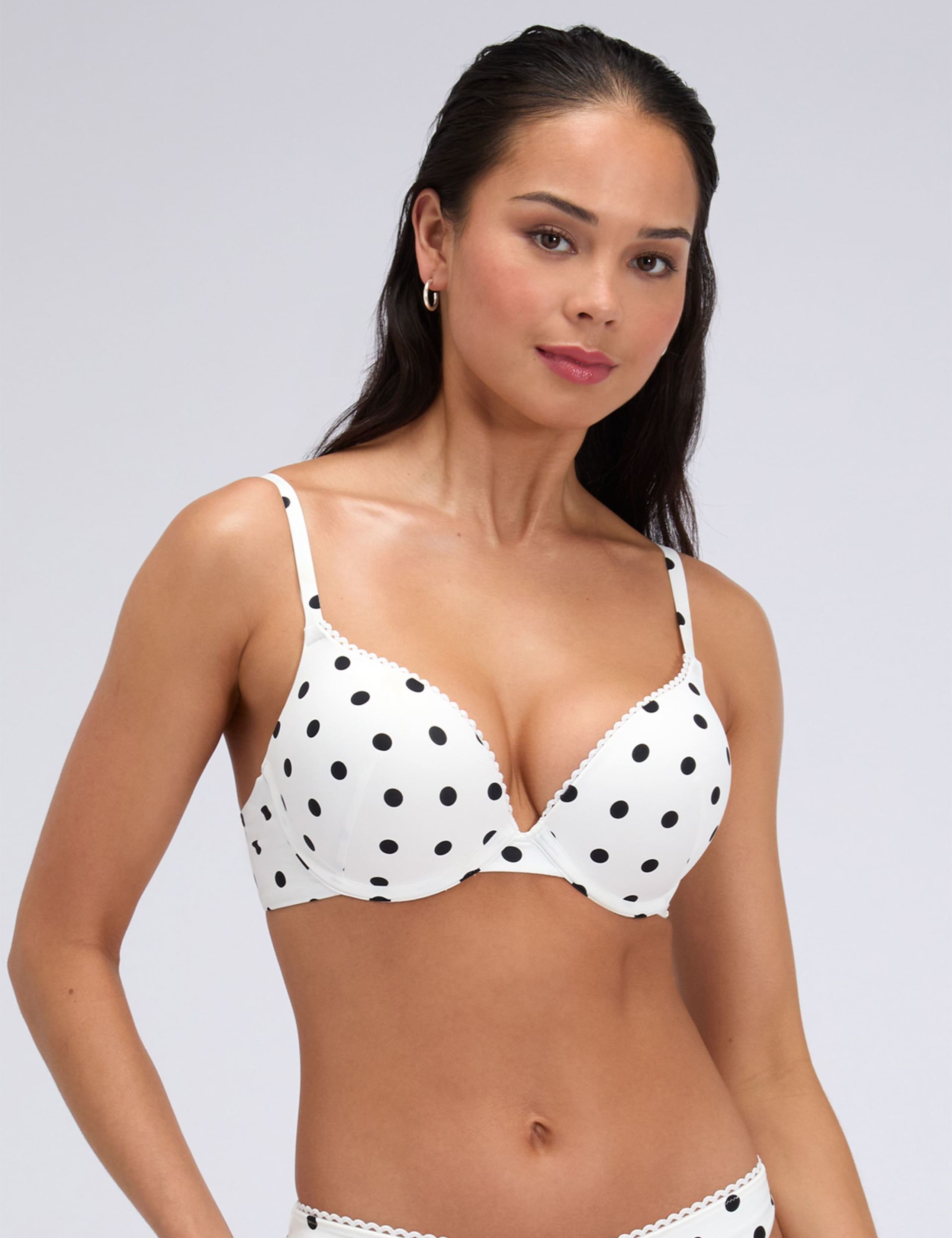 Hydra Polka Dot Plunge Bikini Top (A-DD) 2 of 6