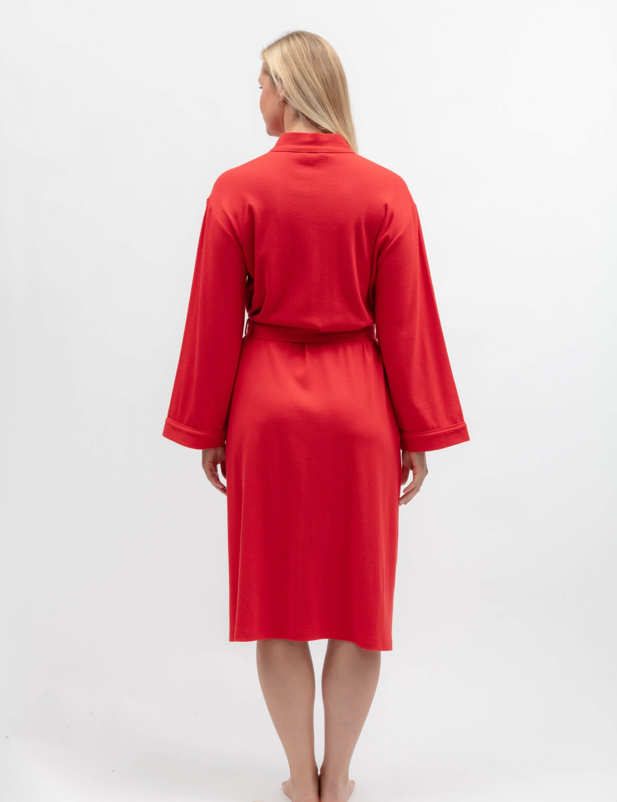 Jersey Ribbed Dressing Gown 3 of 3