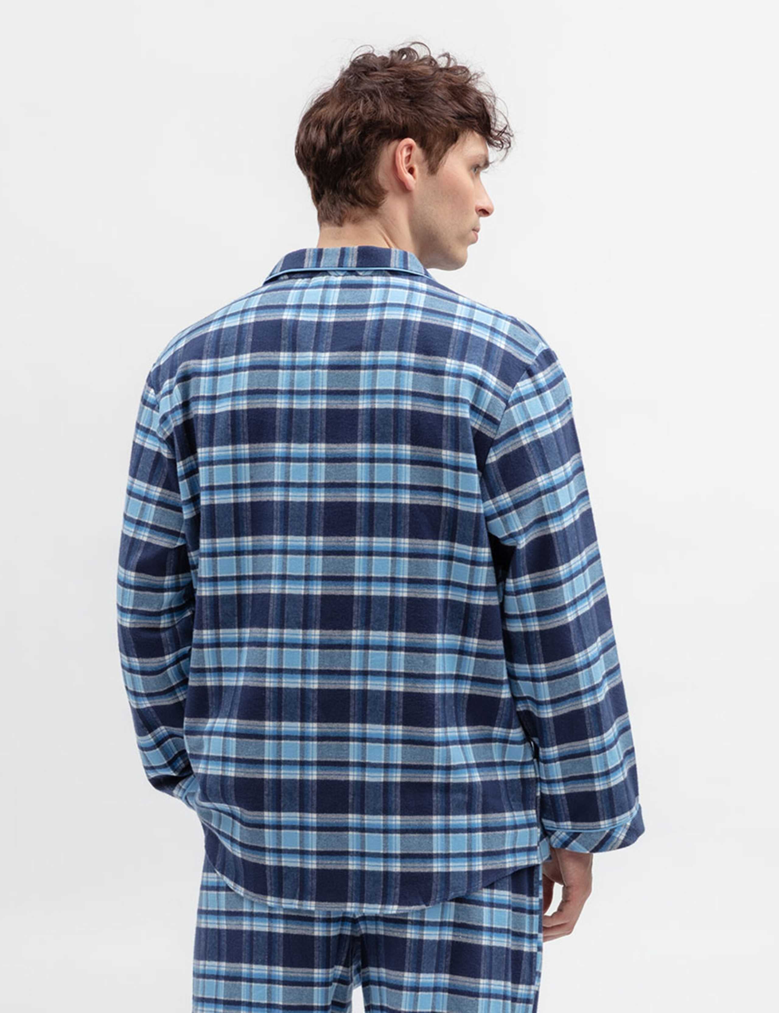 Brushed Cotton Checked Family Christmas Pyjama Top 3 of 3