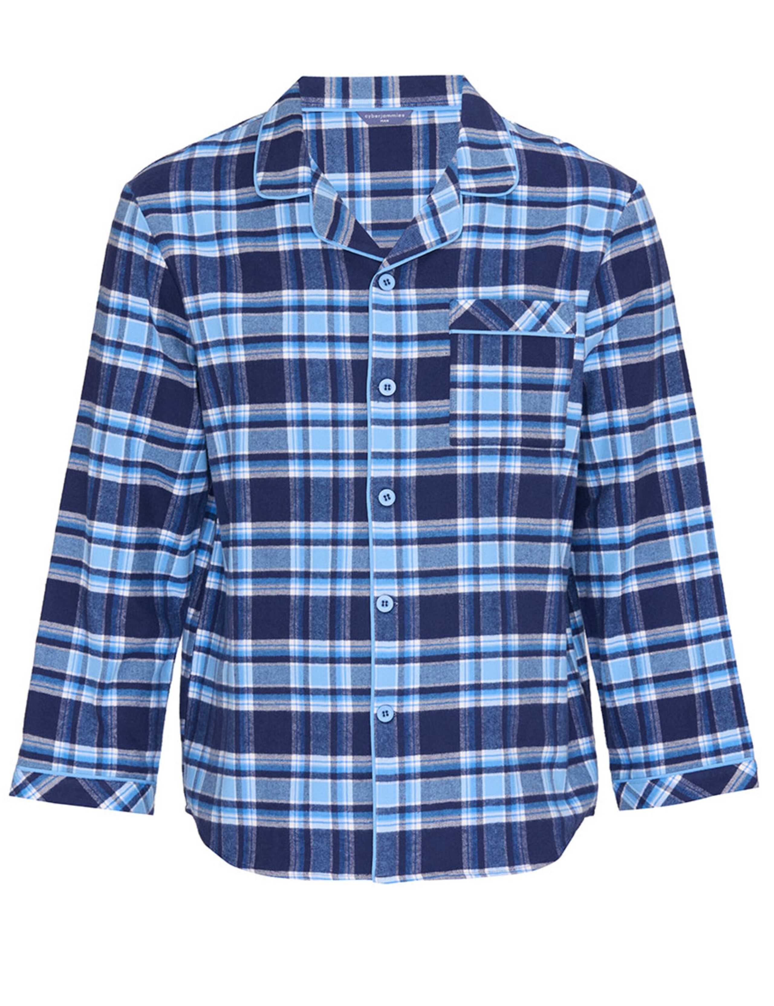 Brushed Cotton Checked Family Christmas Pyjama Top 2 of 3