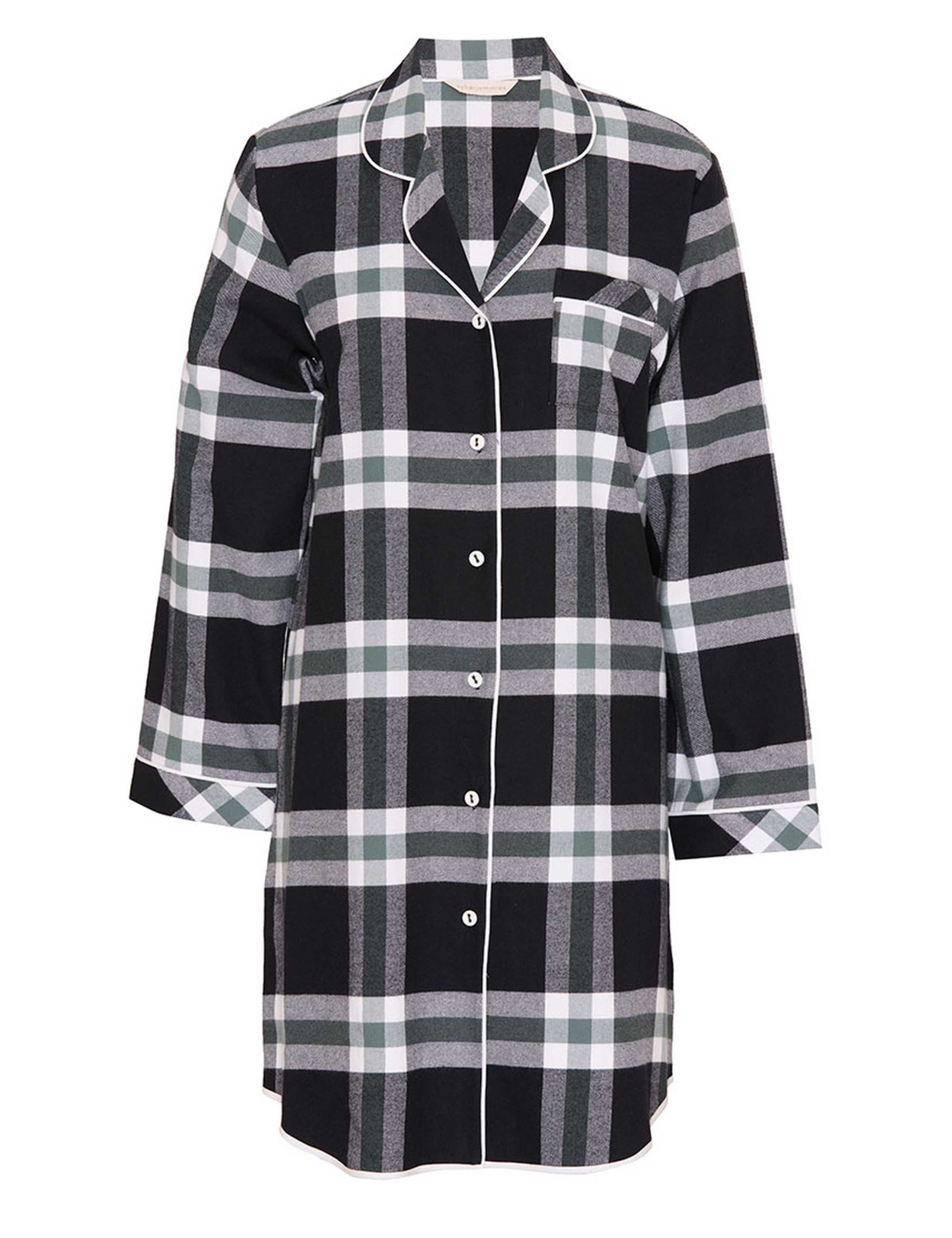 Pure Cotton Checked Nightshirt 2 of 3