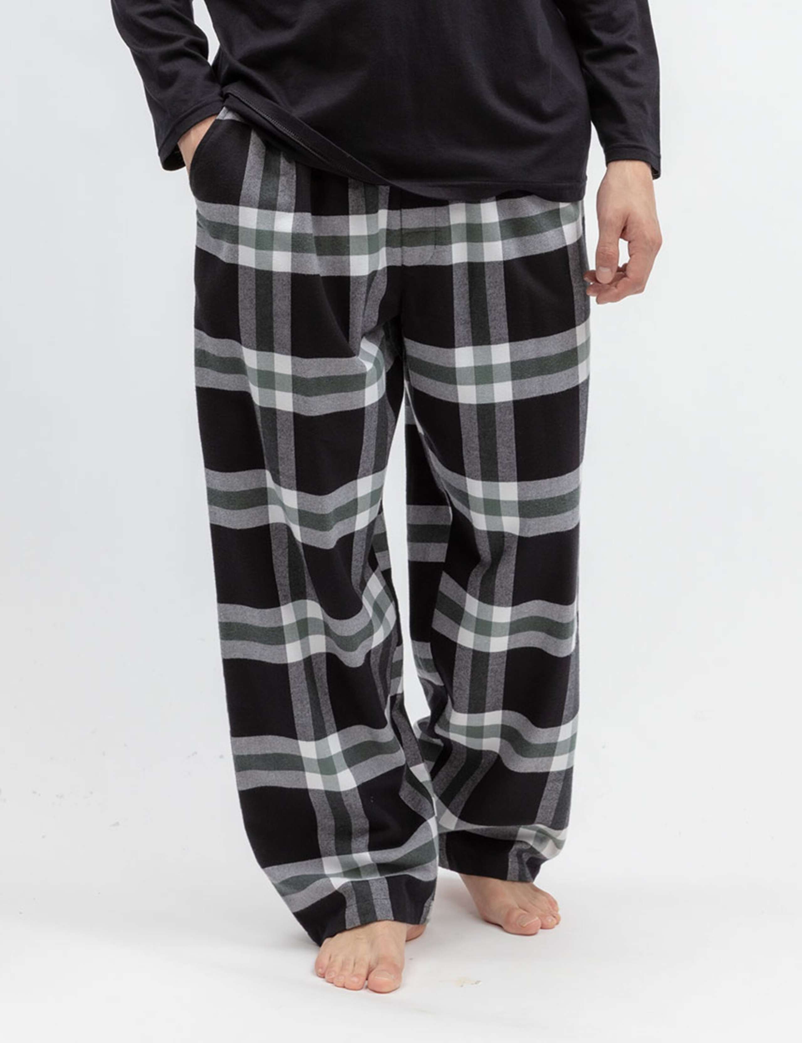 Brushed Cotton Checked Family Christmas Pyjama Bottoms 3 of 4