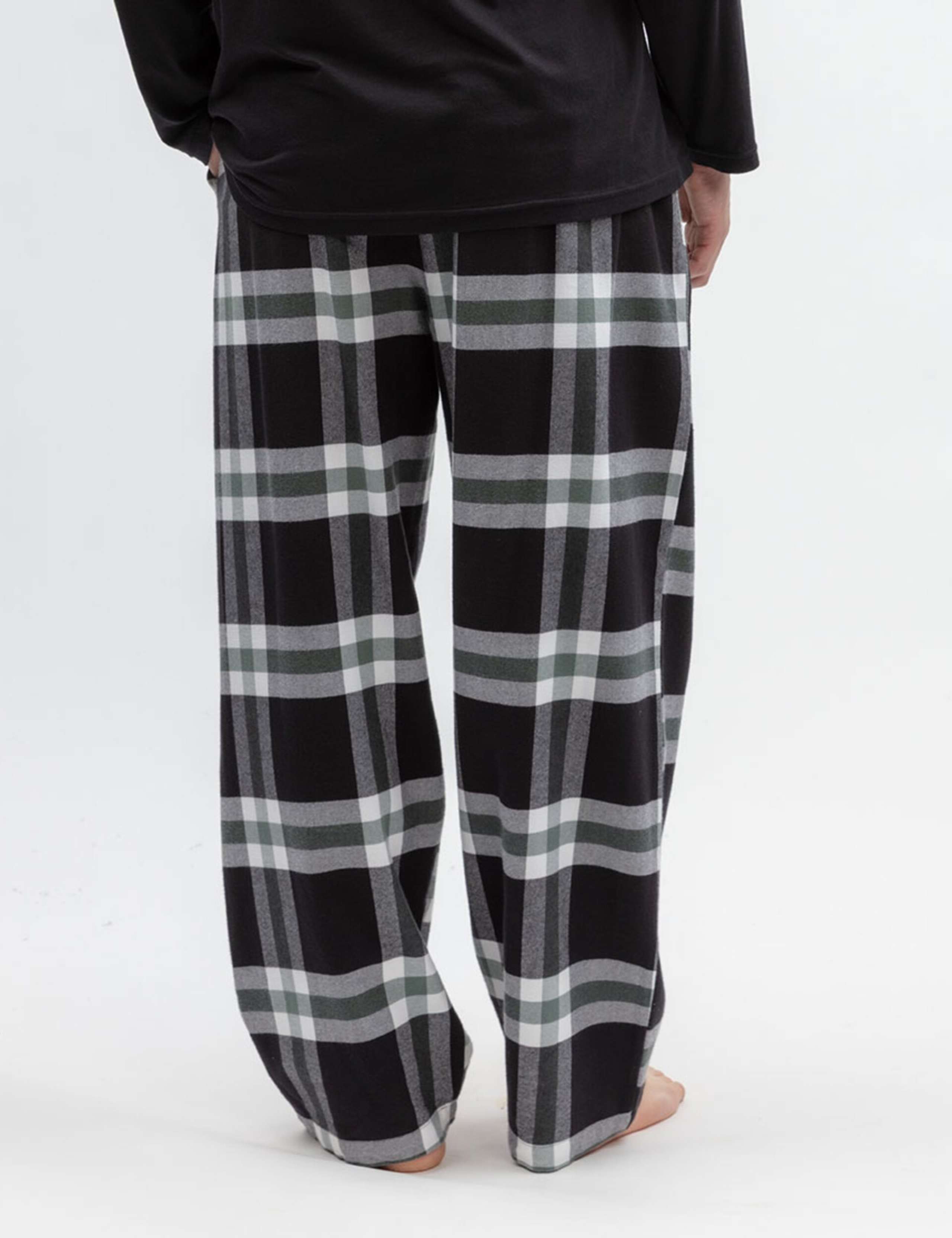 Brushed Cotton Checked Family Christmas Pyjama Bottoms 4 of 4