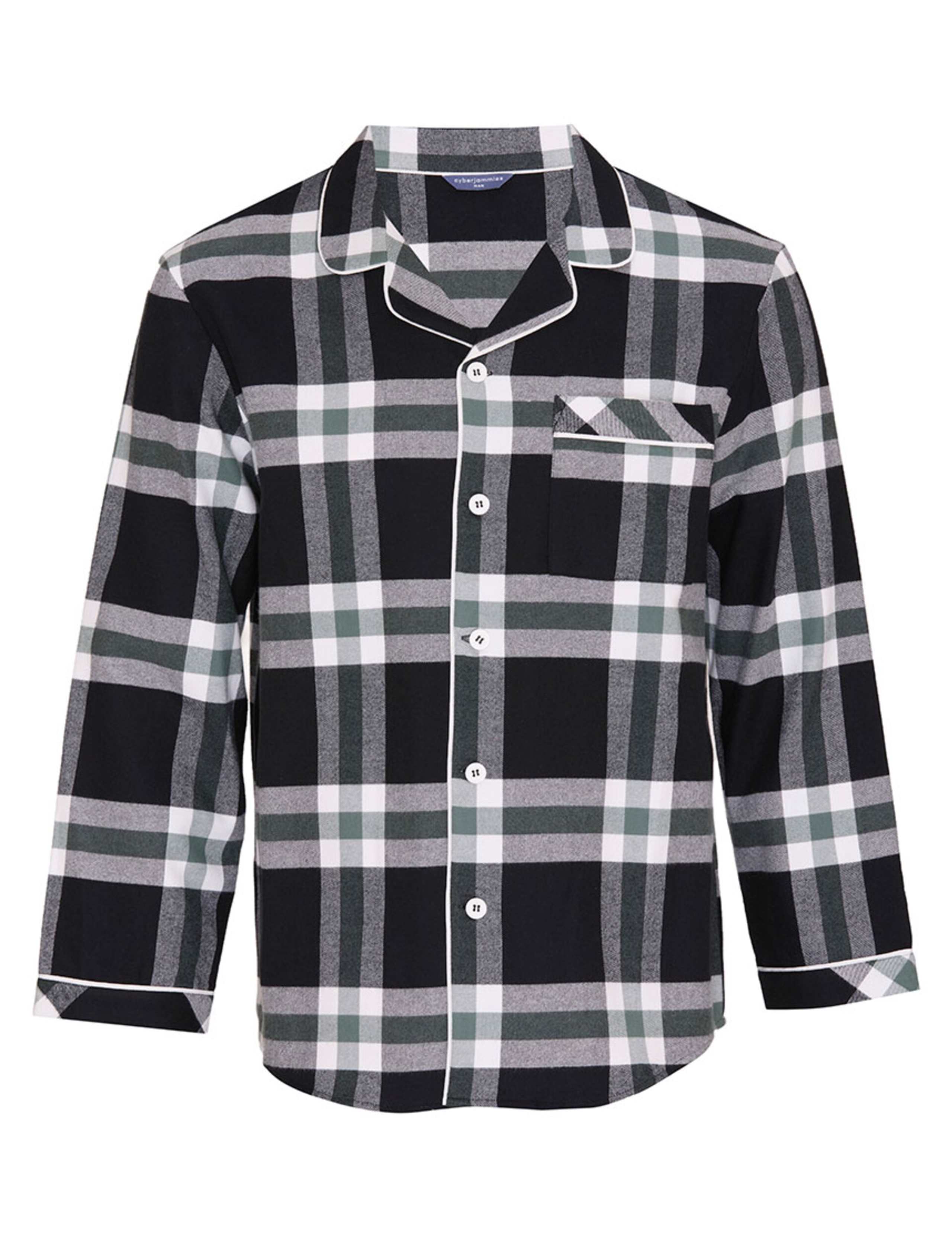 Pure Cotton Checked Family Christmas Pyjama Top 2 of 3
