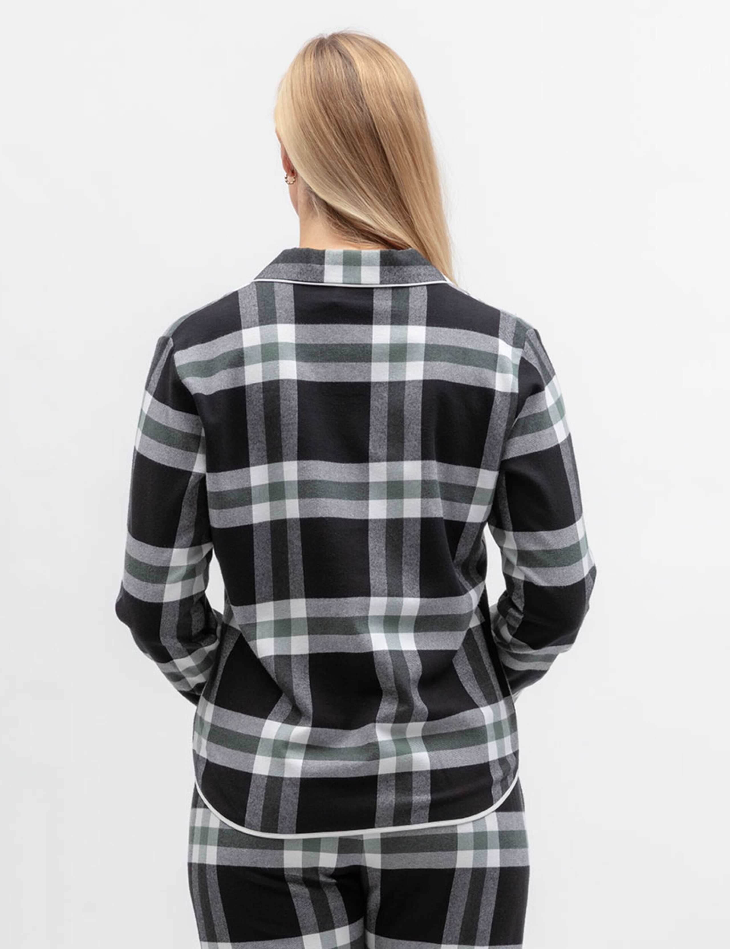 Family Christmas Pure Cotton Checked Pyjama Top 3 of 5