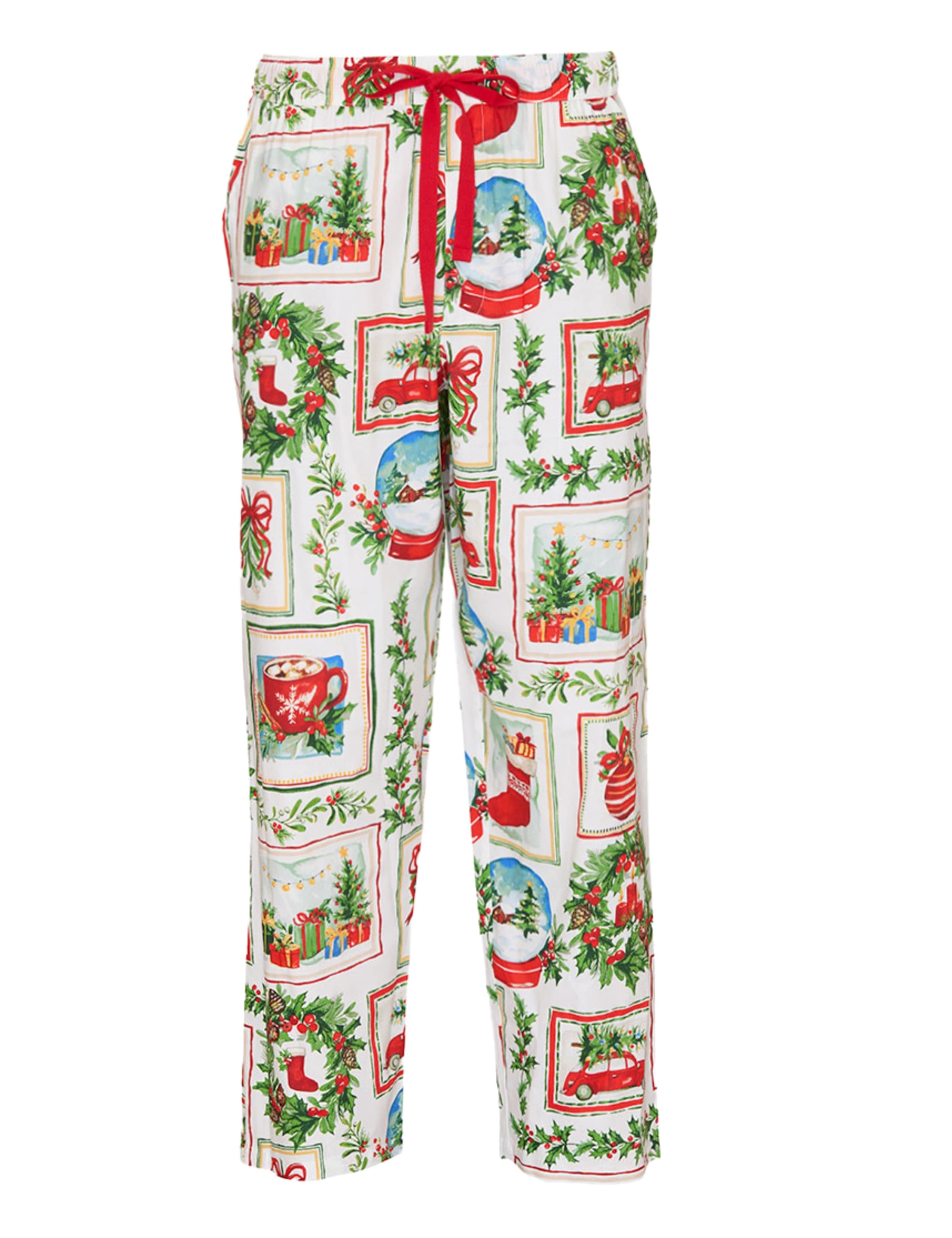 Cotton Modal Family Christmas Postcard Pyjama Bottoms 2 of 3