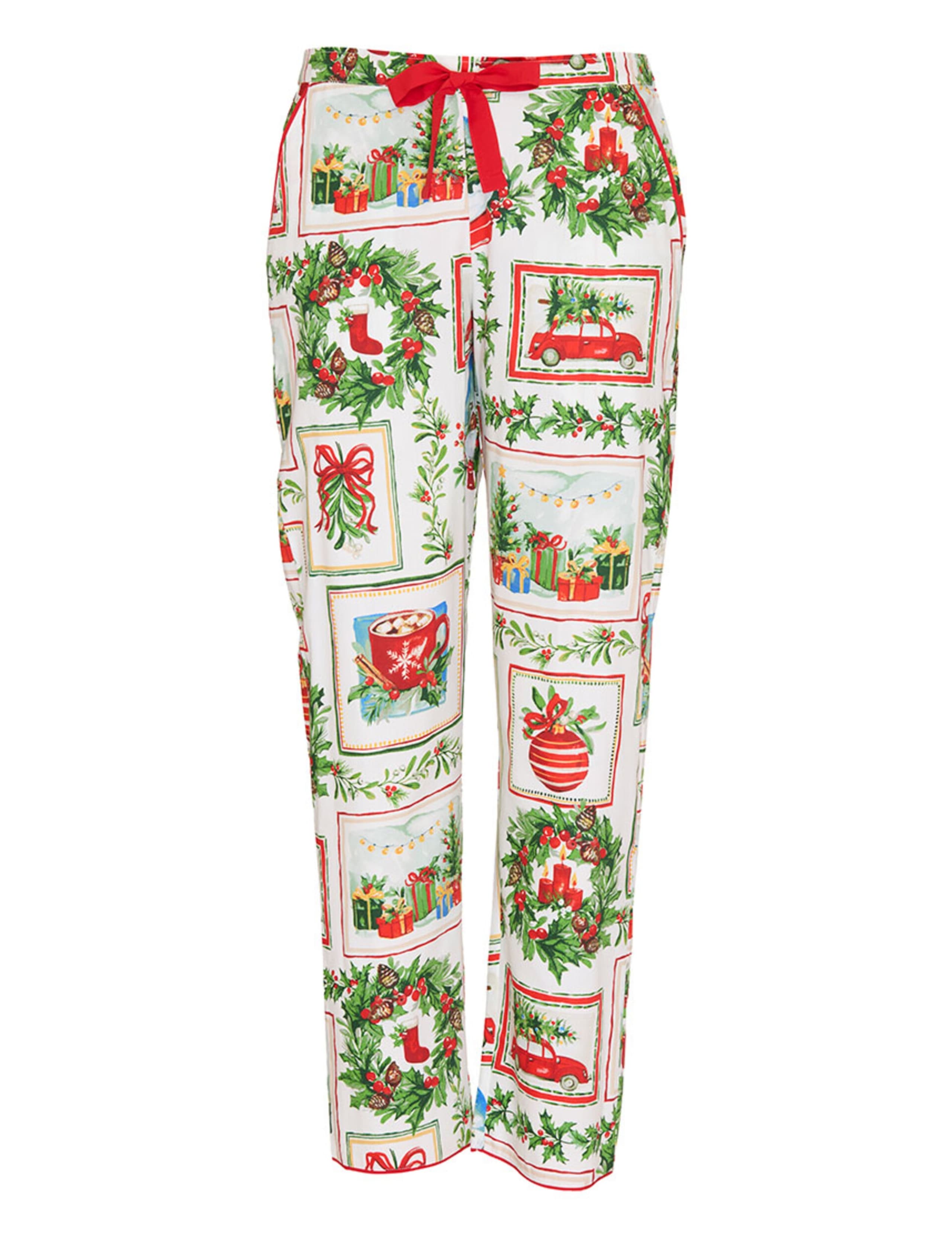 Cotton Modal Family Christmas Postcard Pyjama Bottoms 2 of 3