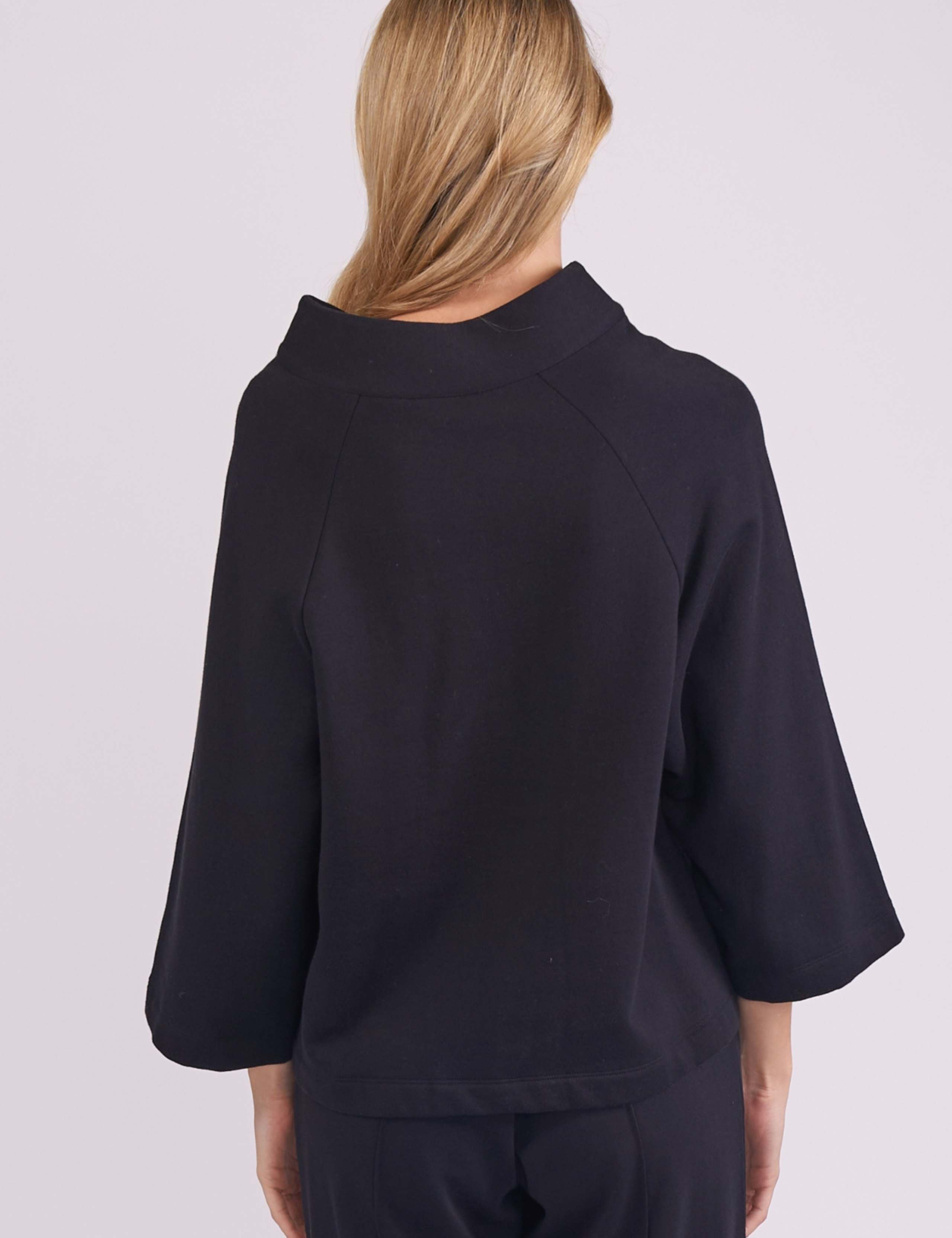 Cotton Modal Half Button Sweatshirt 4 of 4