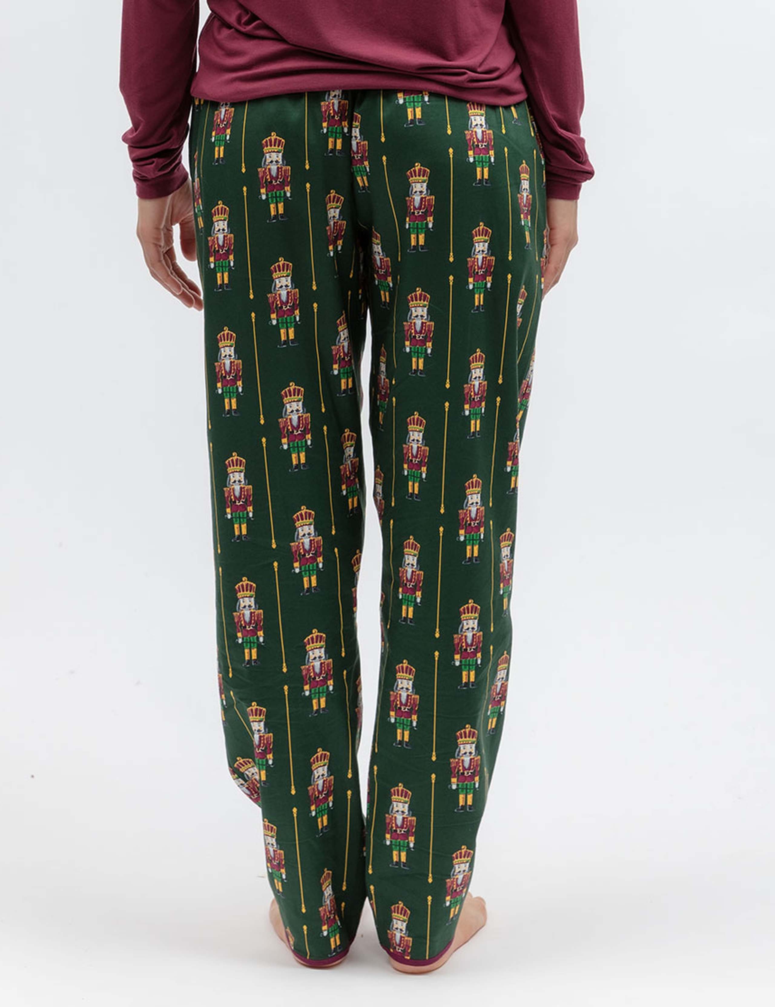 Cotton Modal Nutcracker Print Pyjama Bottoms 3 of 3