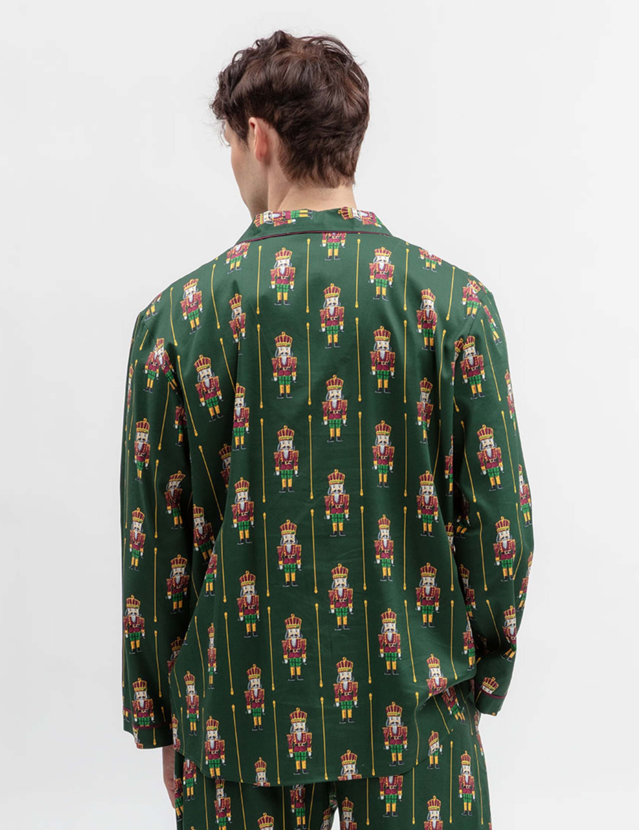 Family Christmas Cotton Modal Nutcracker Print Pyjama Top 3 of 4