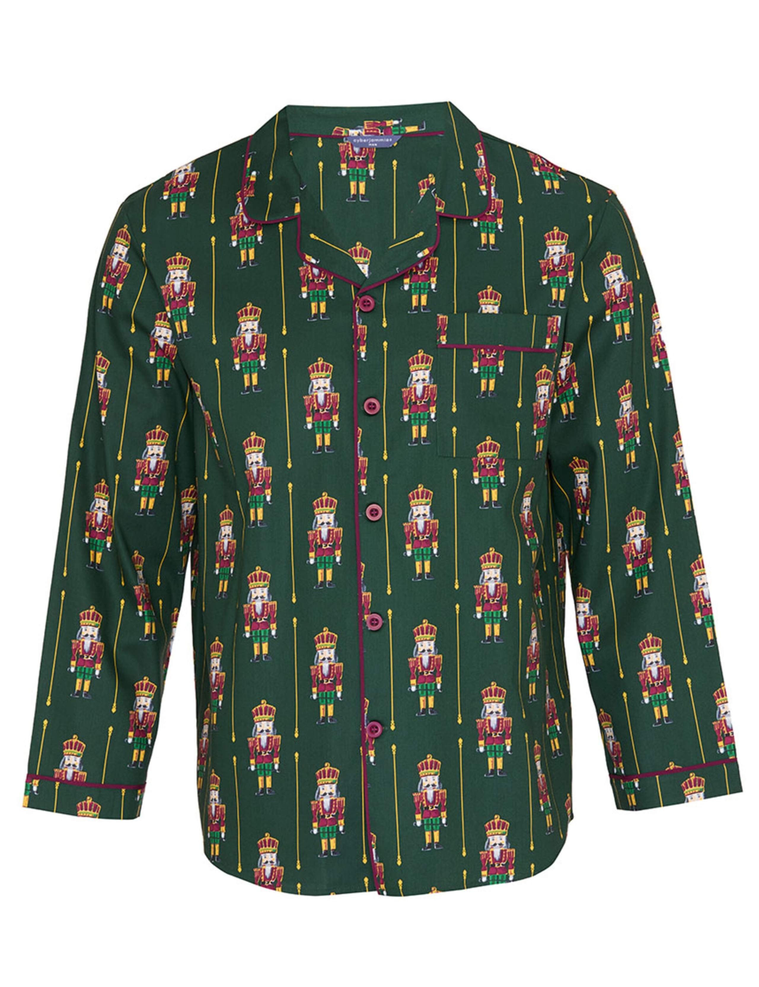 Cotton Modal Nutcracker Print Pyjama Top 2 of 3