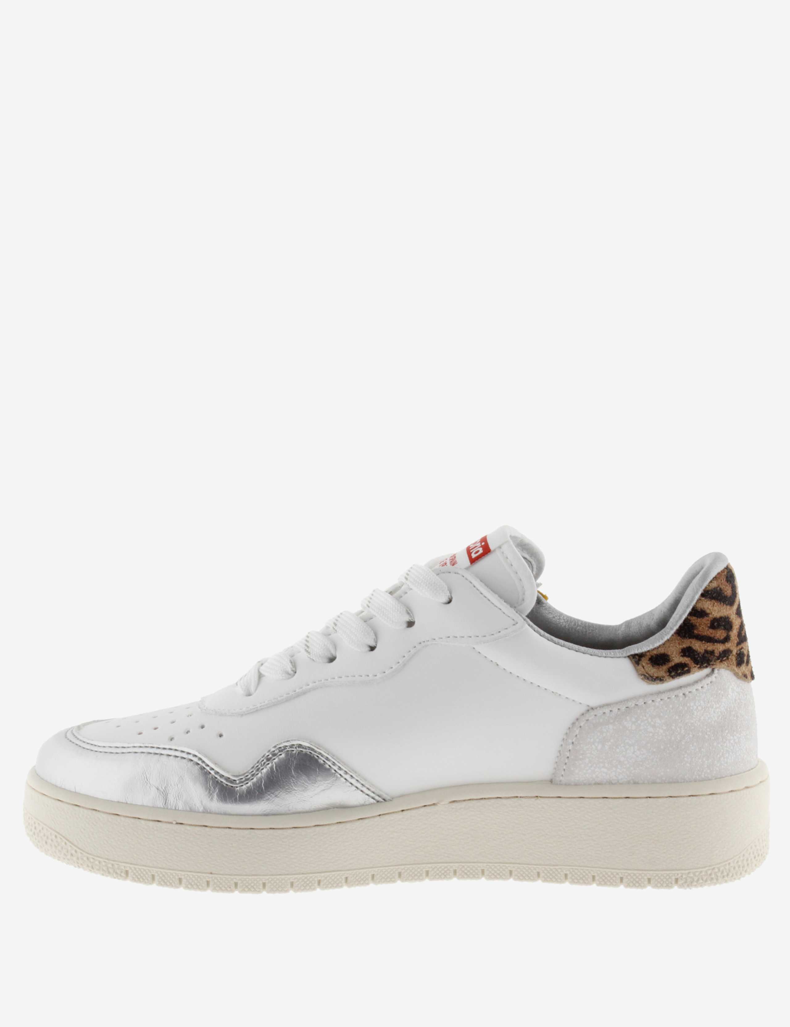 Madrid Leopard Leather Lace-Up Trainers 5 of 6