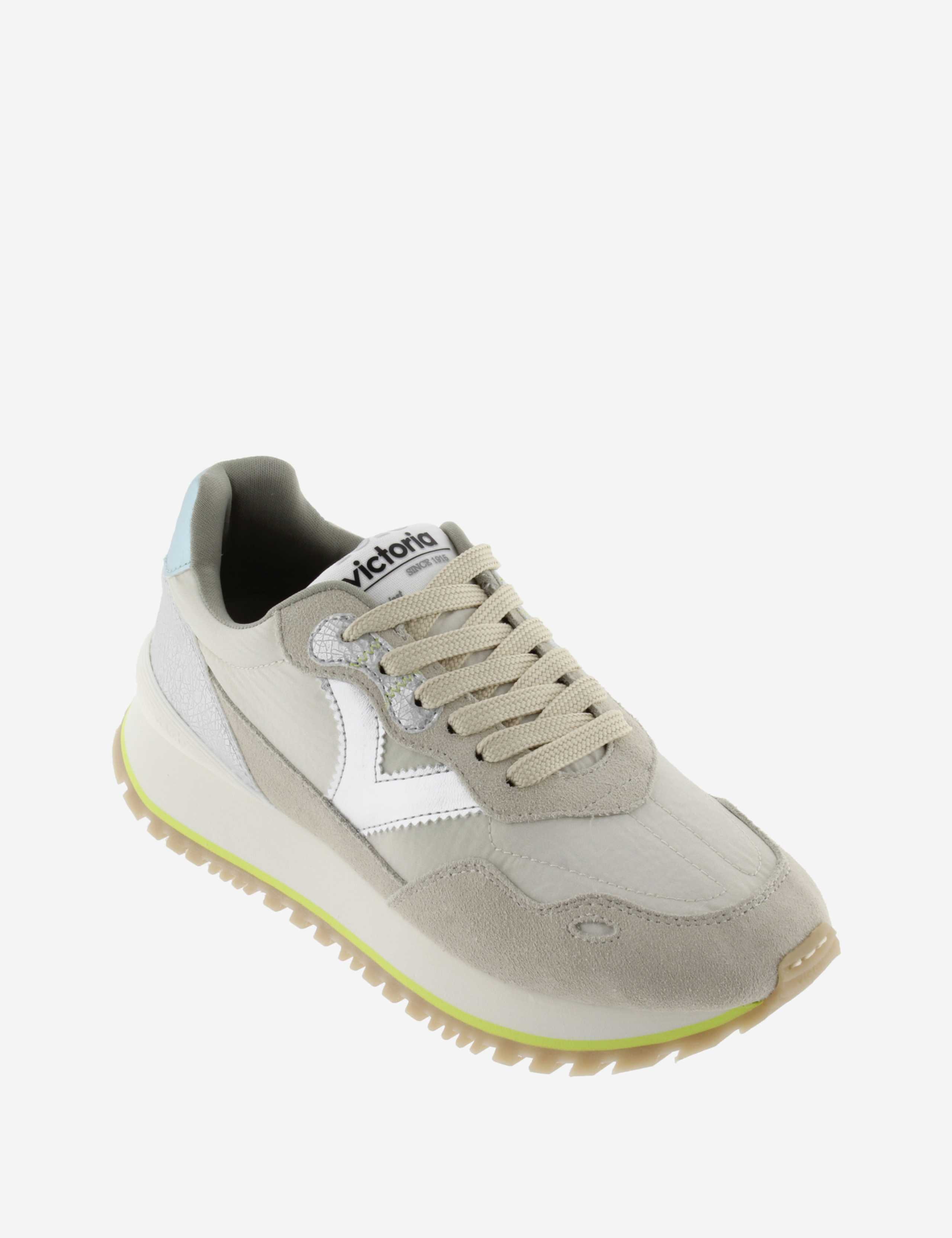 Viento Nylon Leather Trainers 3 of 5
