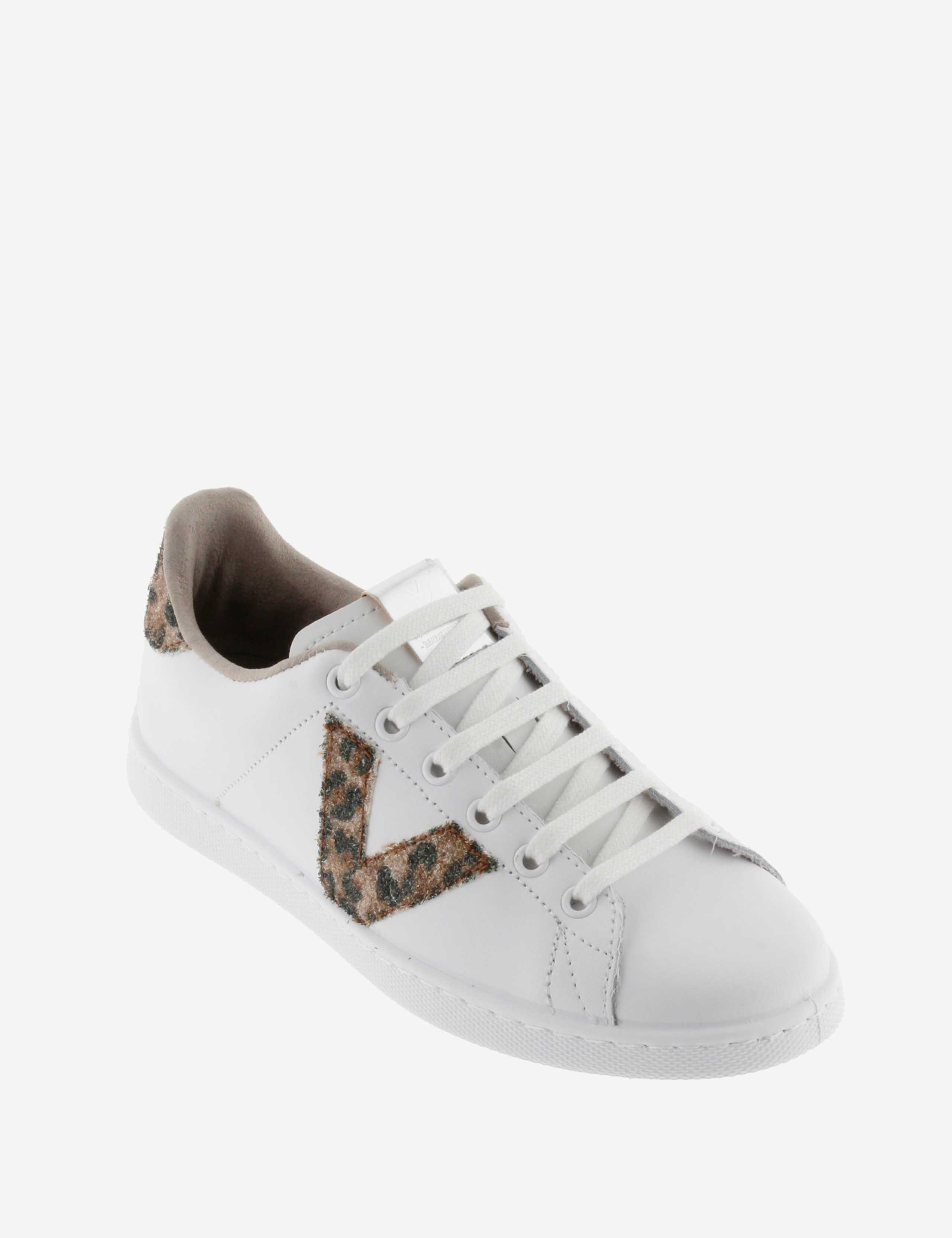 Tenis Glitter Leather Lace-Up Trainers 3 of 5