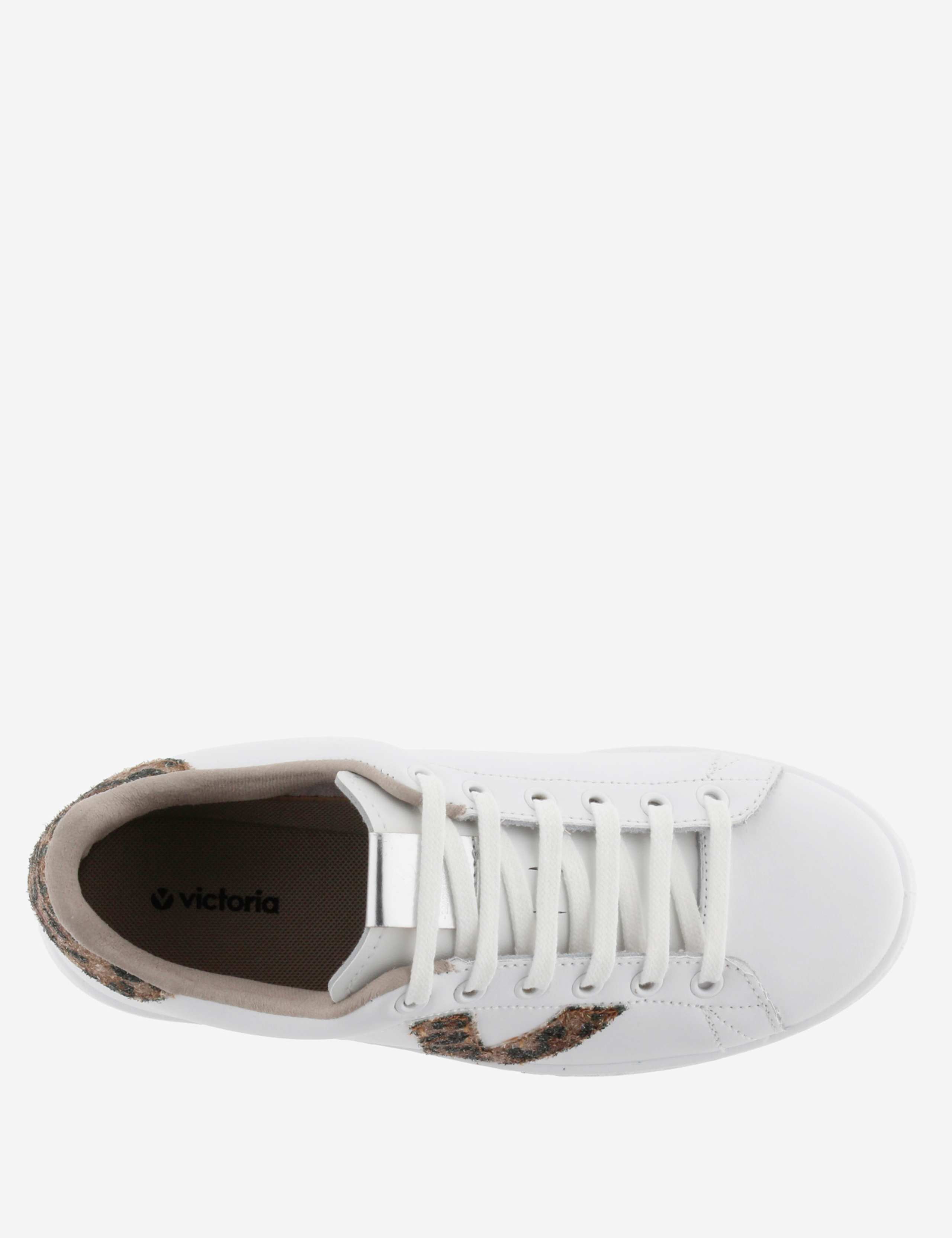 Tenis Glitter Leather Lace-Up Trainers 4 of 5