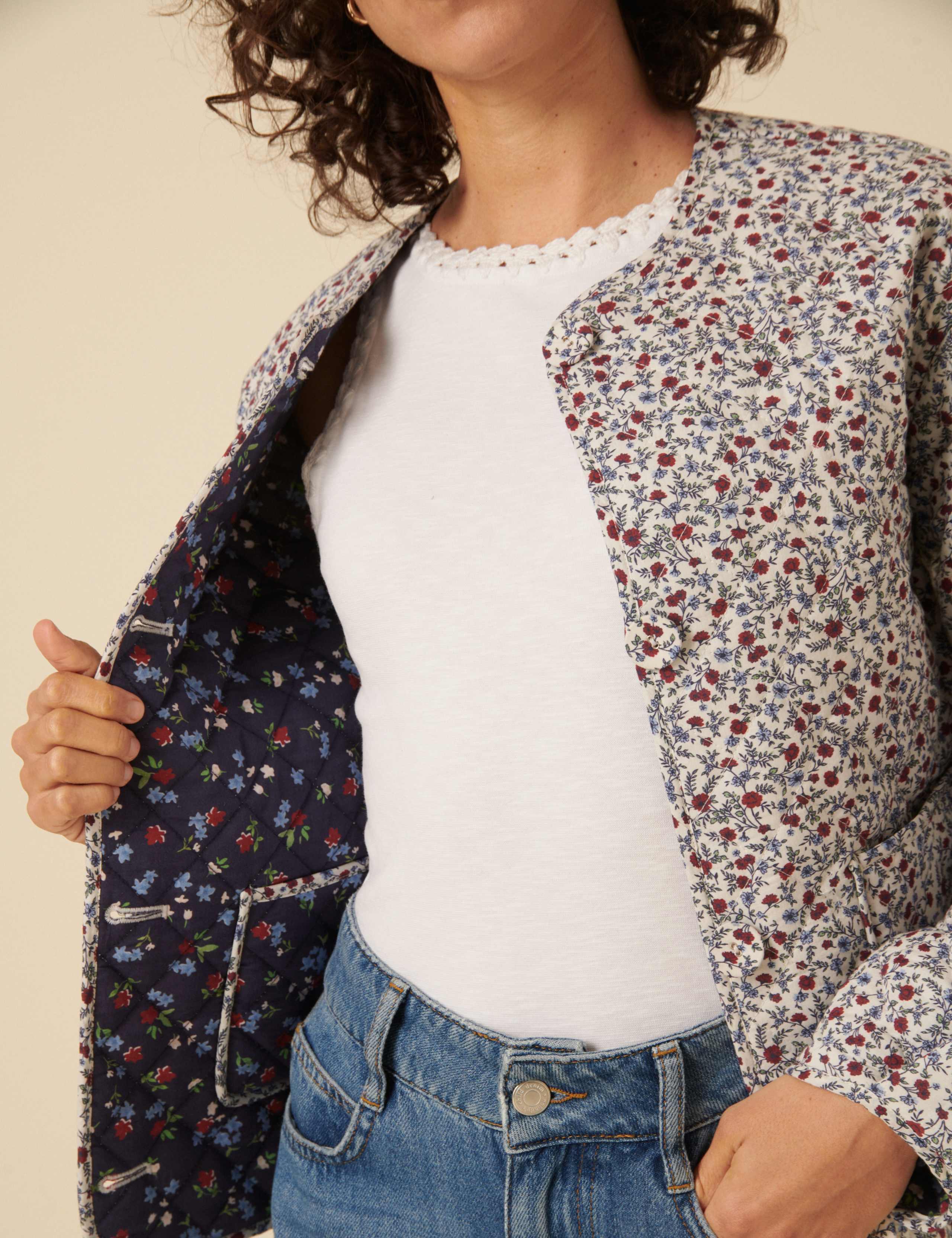 Pure Cotton Reversible Quilted Jacket 5 of 5
