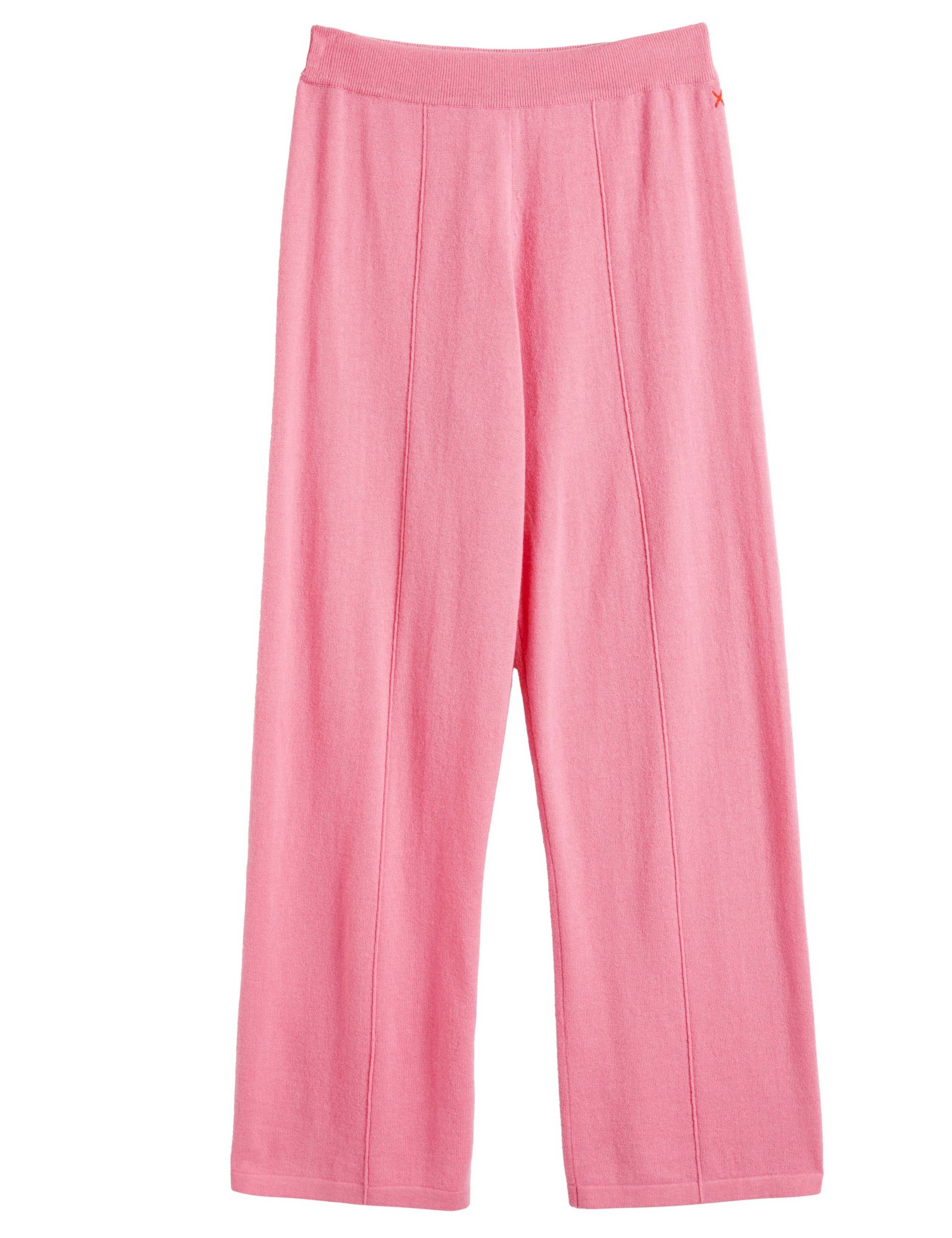 Wool Rich Wide Leg Relaxed Joggers with Cashmere 2 of 3