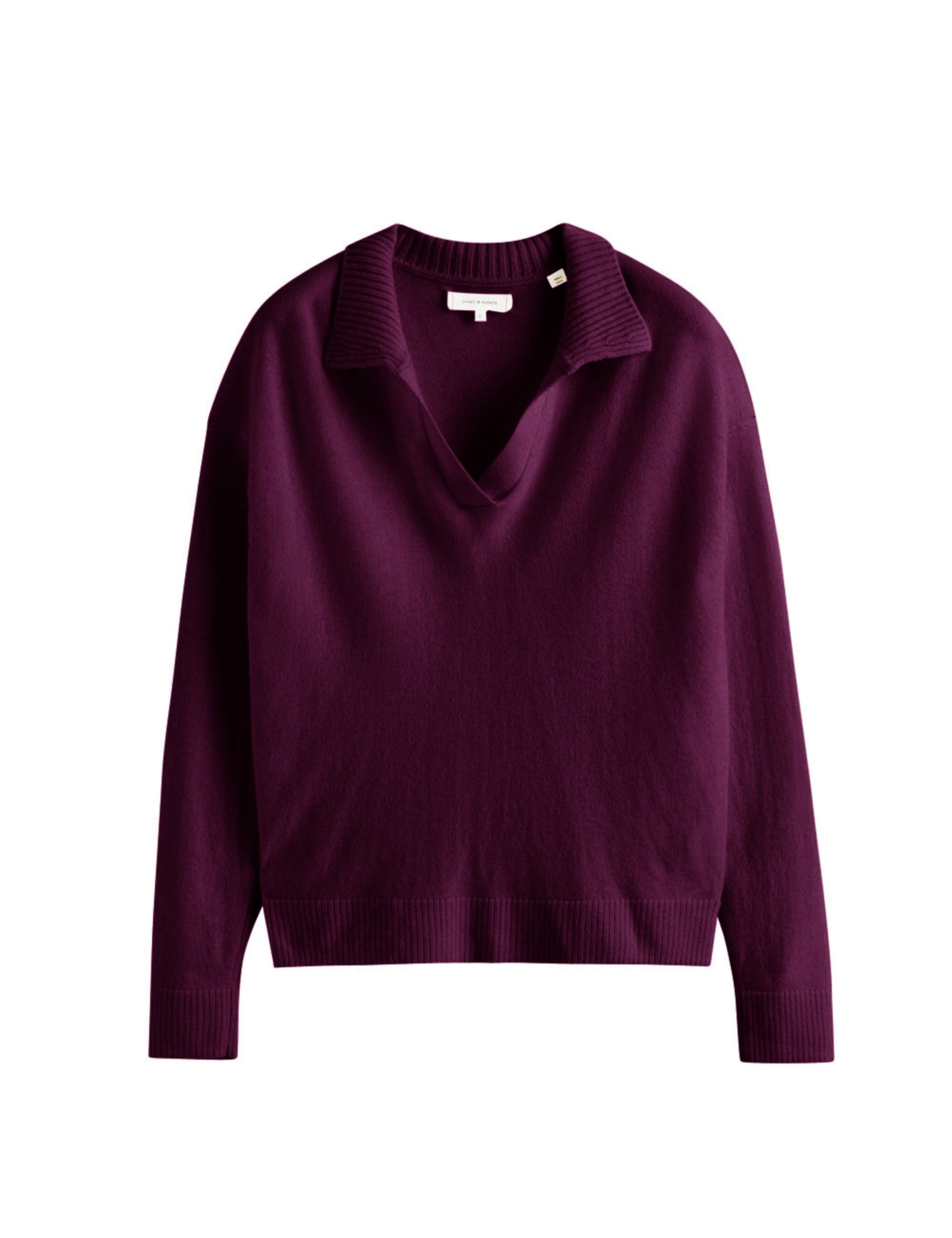 Wool Rich Collared Jumper with Cashmere 2 of 4