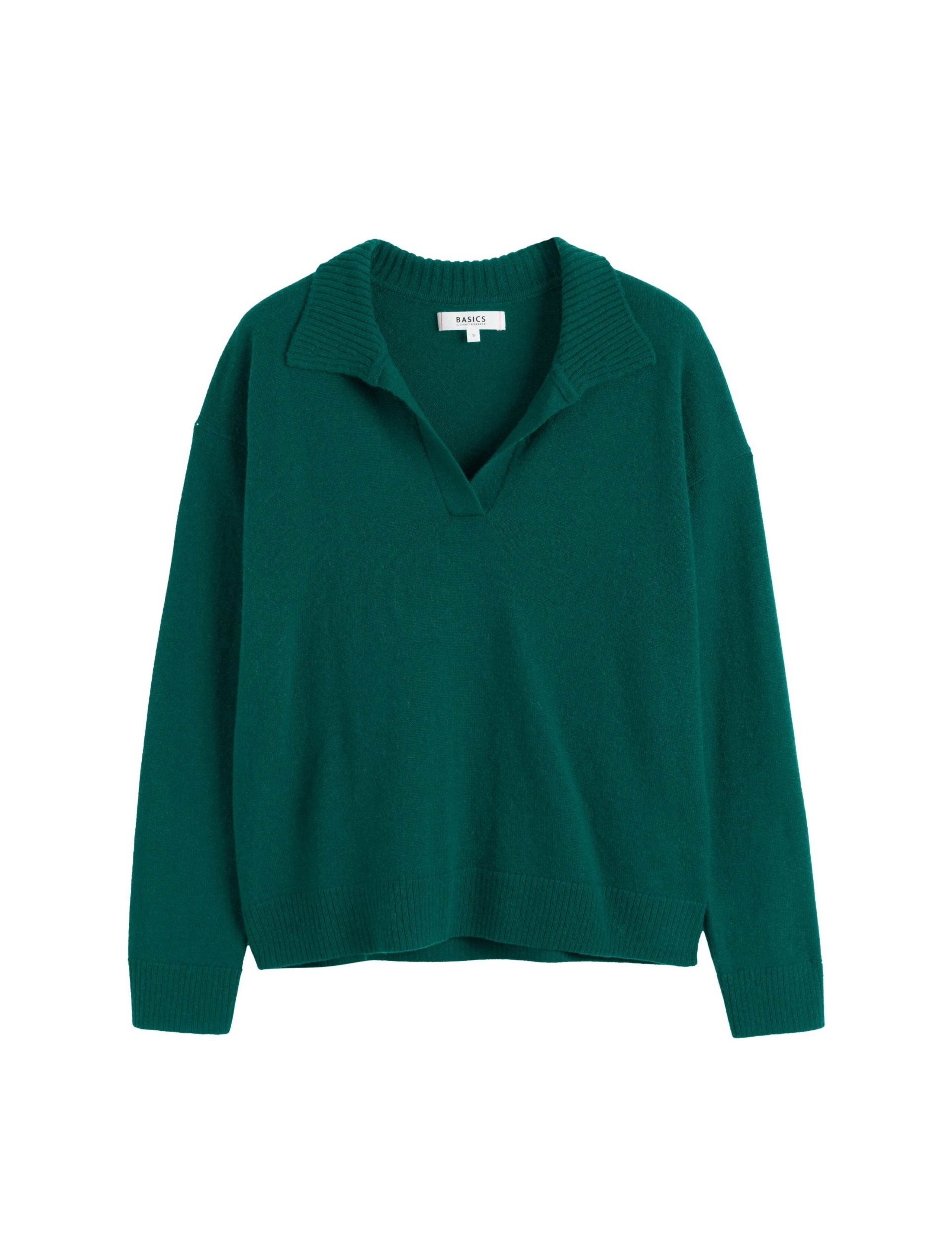 Wool Rich Collared Jumper with Cashmere 2 of 4