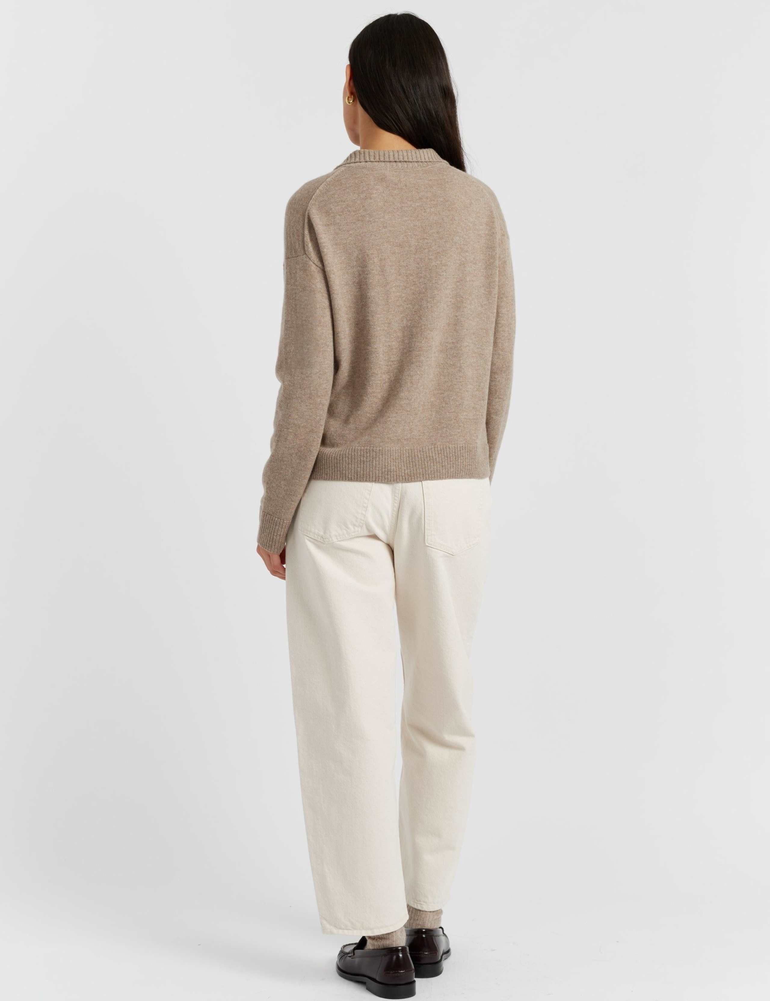 Wool Rich Collared Jumper with Cashmere 3 of 4