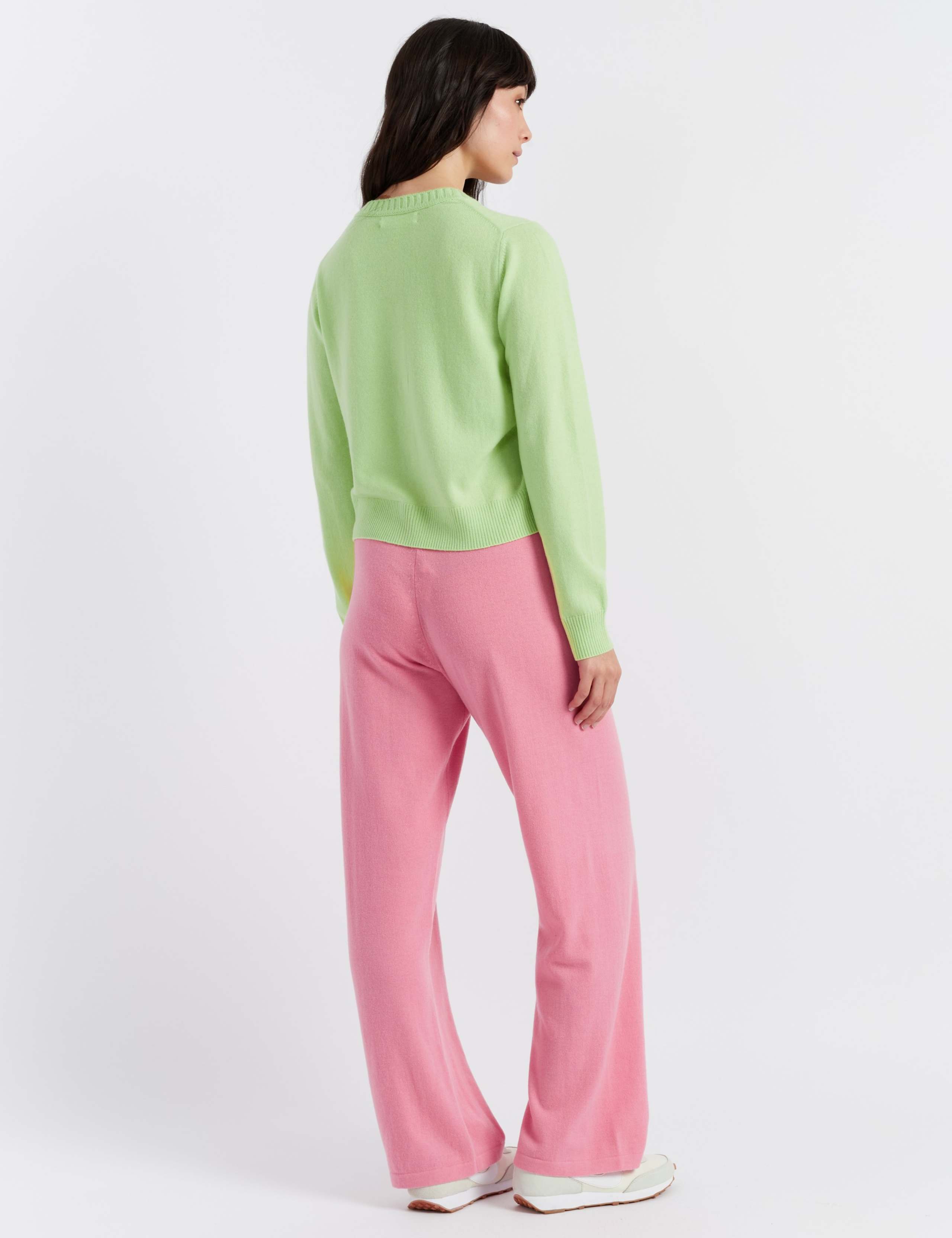 Wool Rich Crew Neck Cardigan with Cashmere 3 of 3