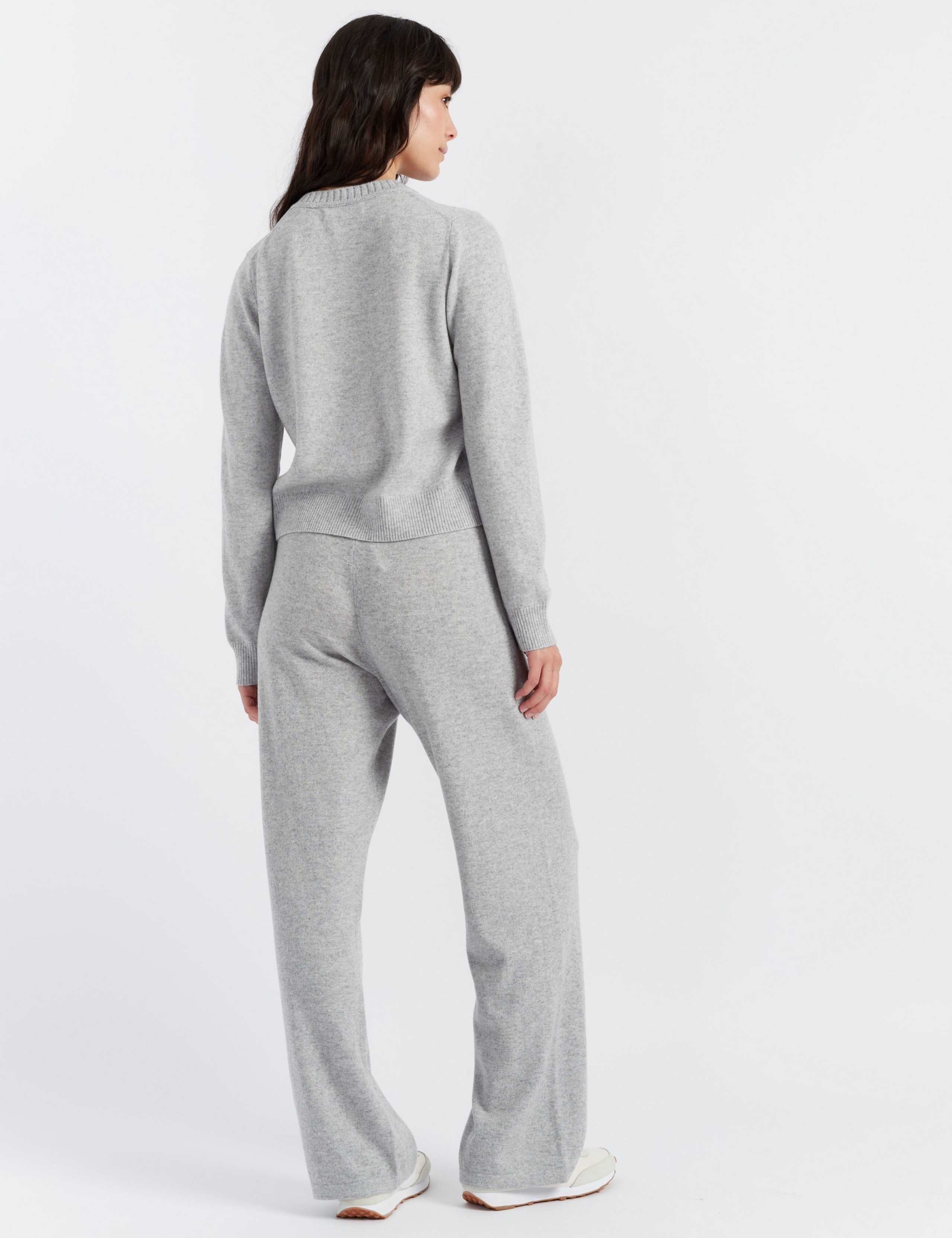 Wool Rich Crew Neck Cardigan with Cashmere 3 of 3