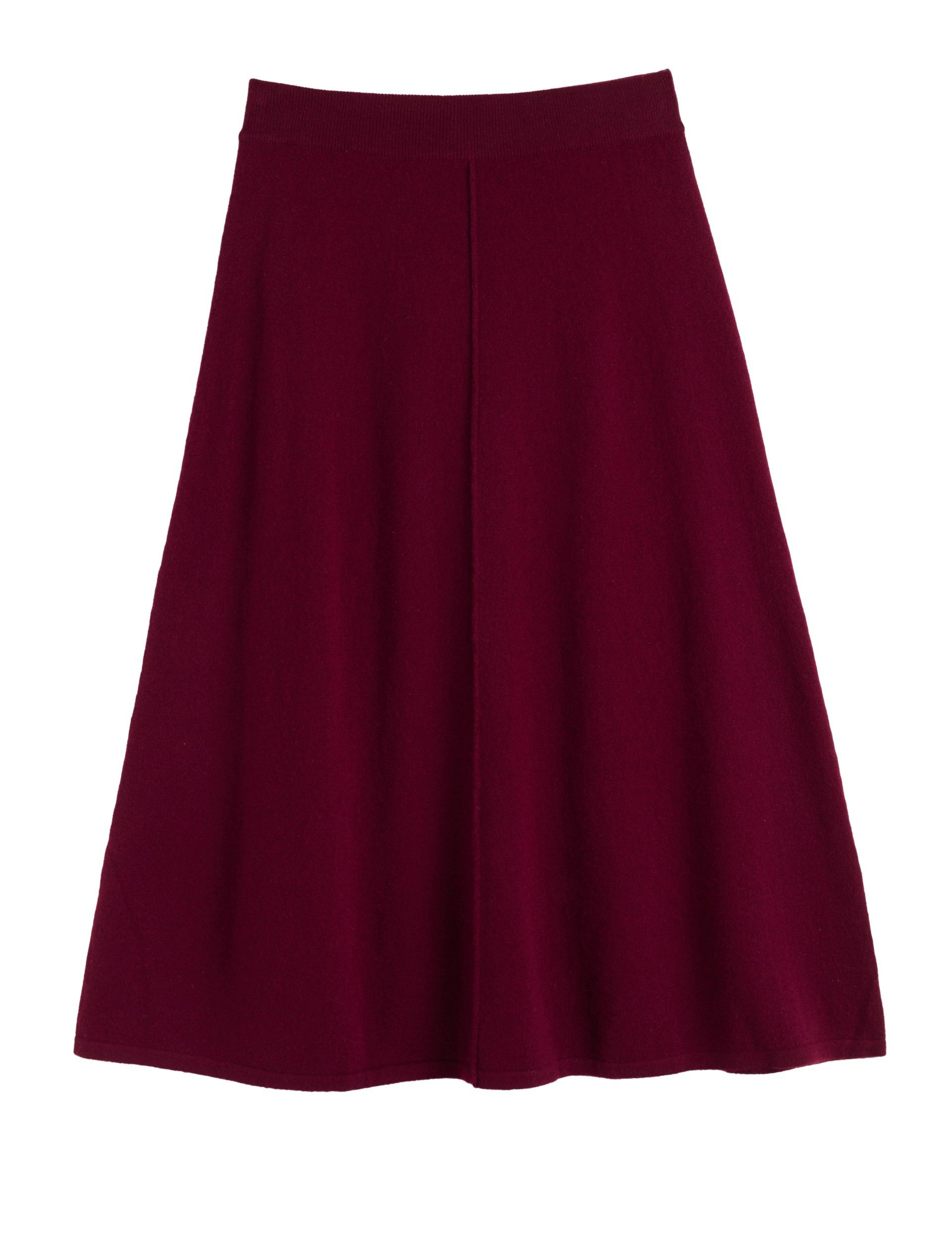 Midi A-Line Skirt with Cashmere 2 of 4
