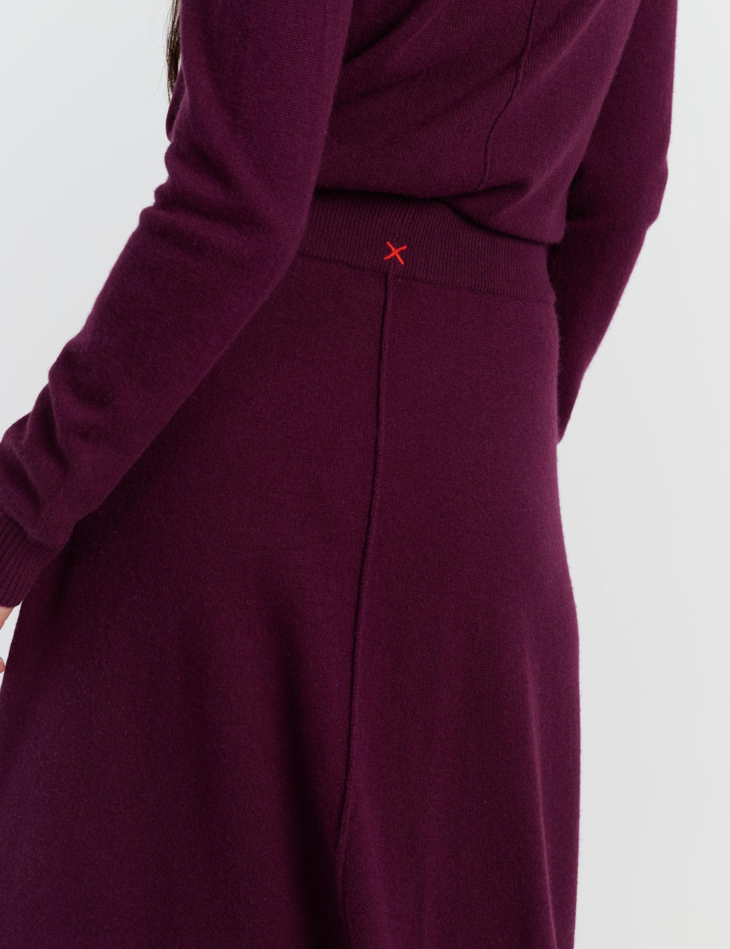 Midi A-Line Skirt with Cashmere 4 of 4