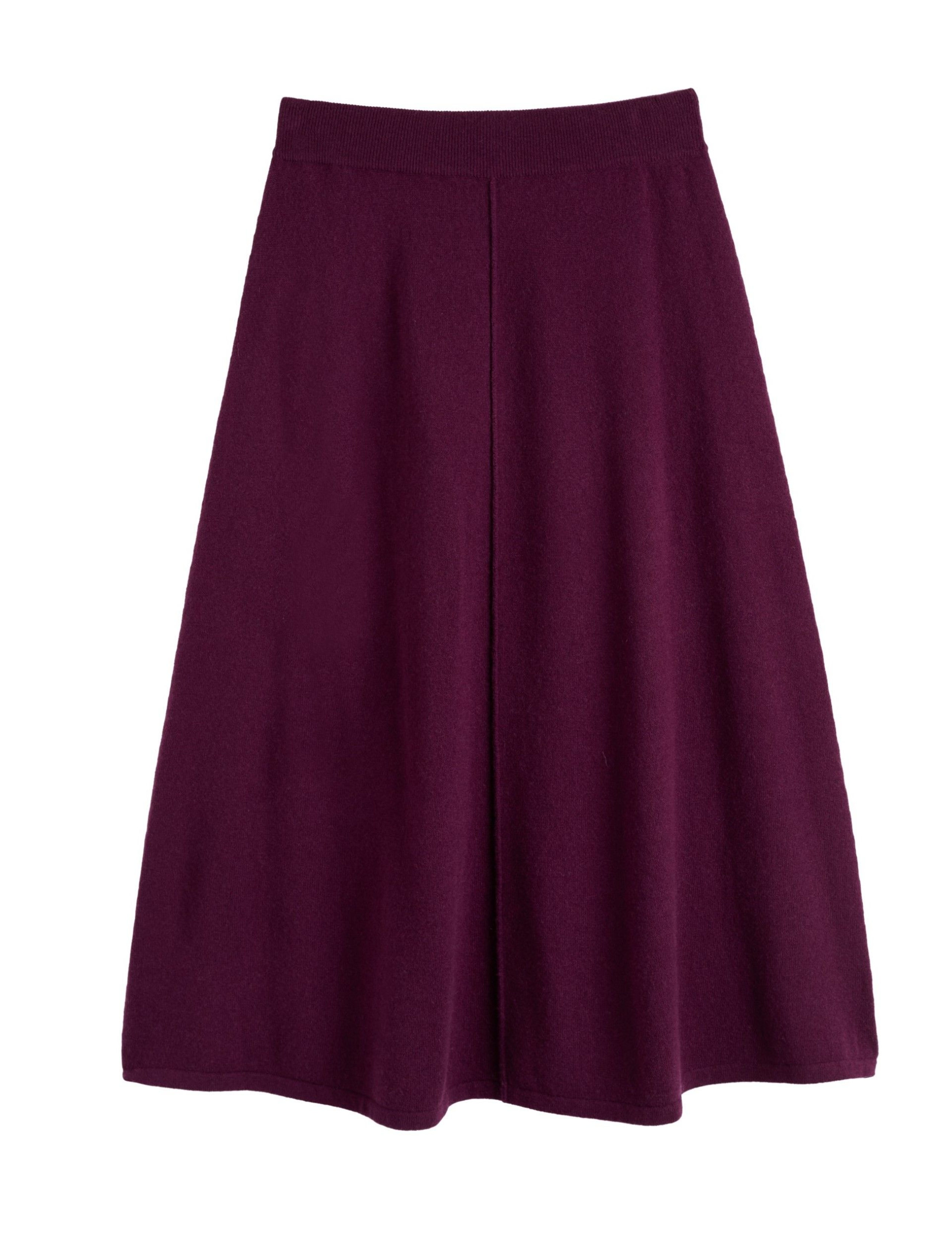 Midi A-Line Skirt with Cashmere 2 of 4