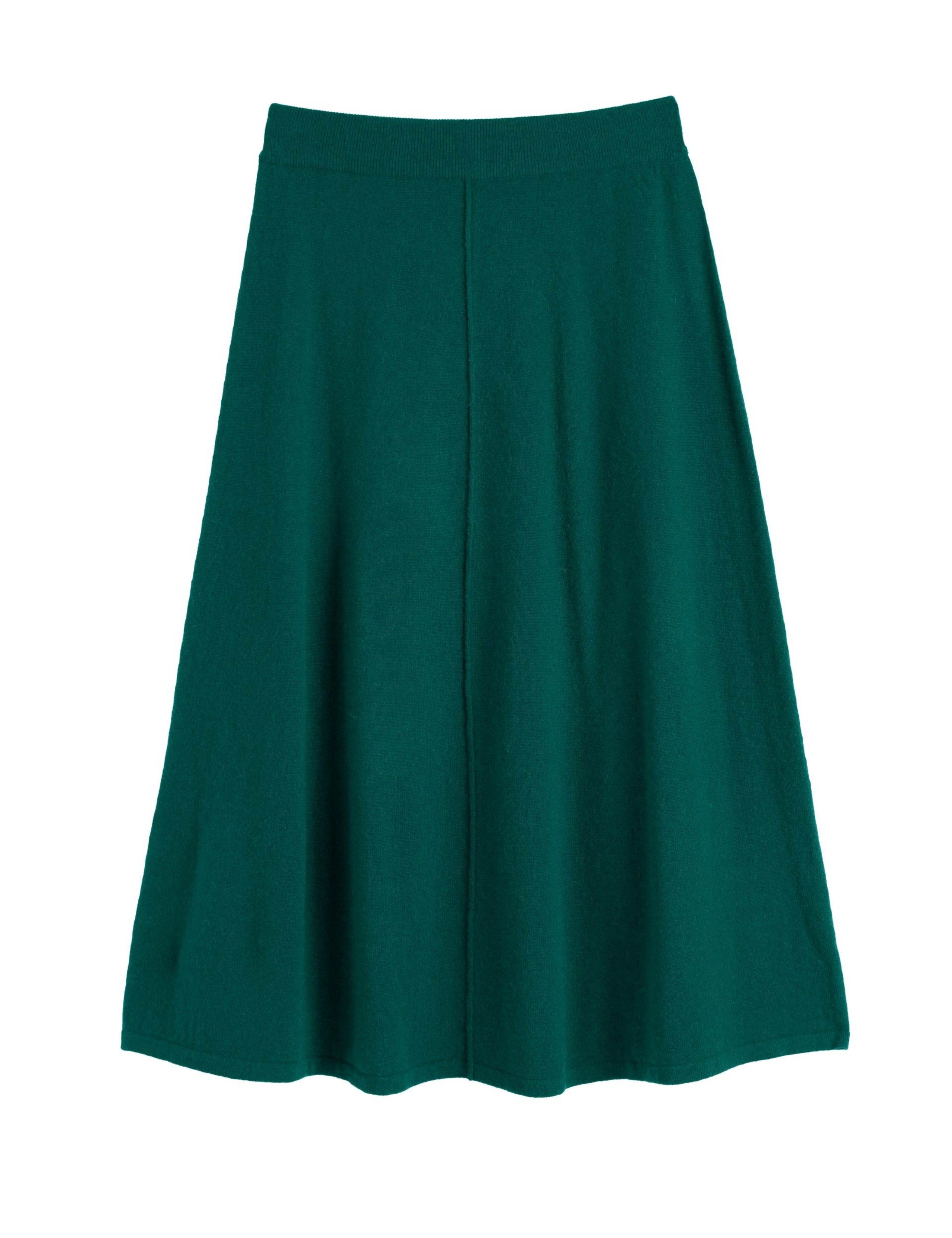 Midi A-Line Skirt with Cashmere 2 of 4