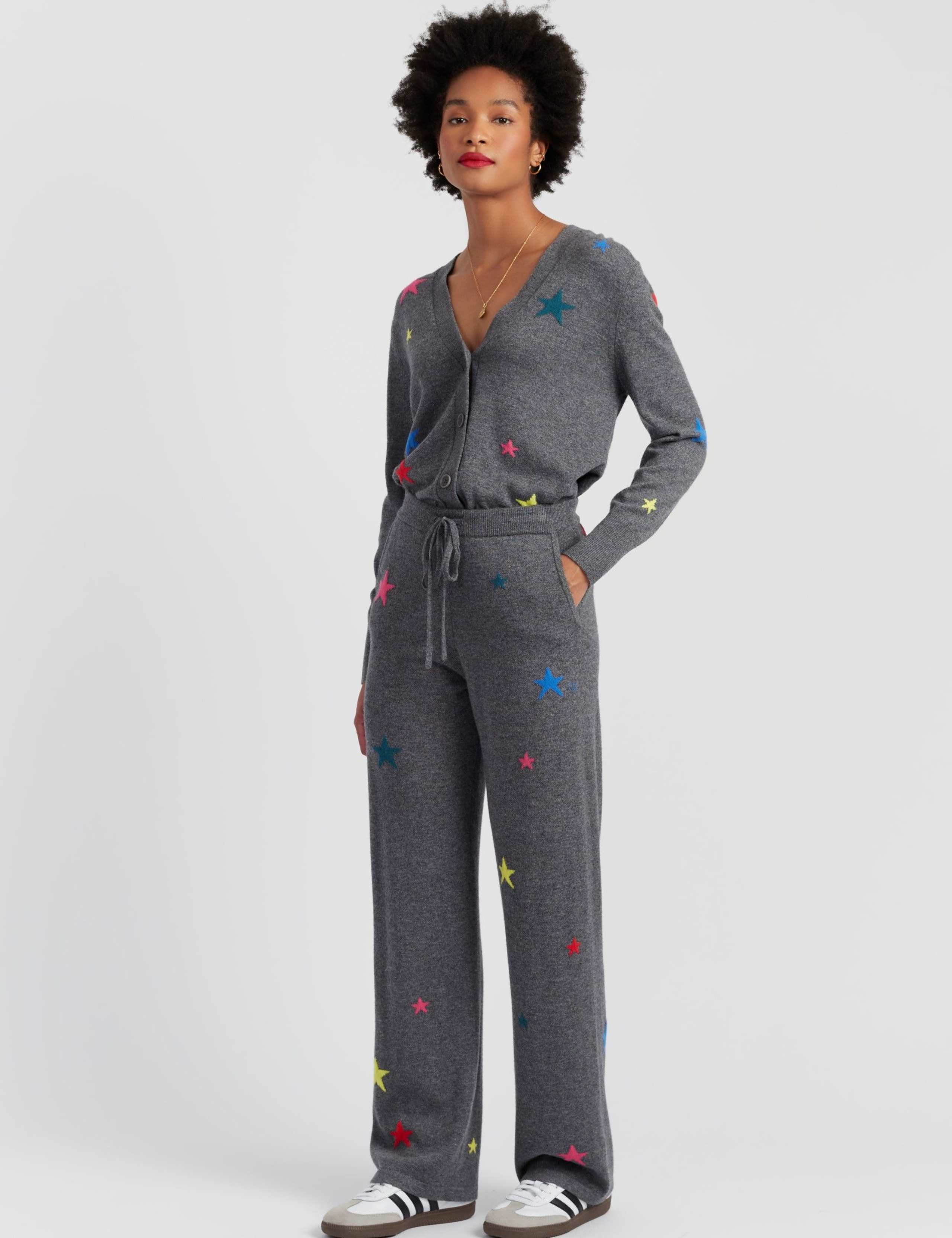 Merino Wool with Cashmere Star Cardigan 1 of 4