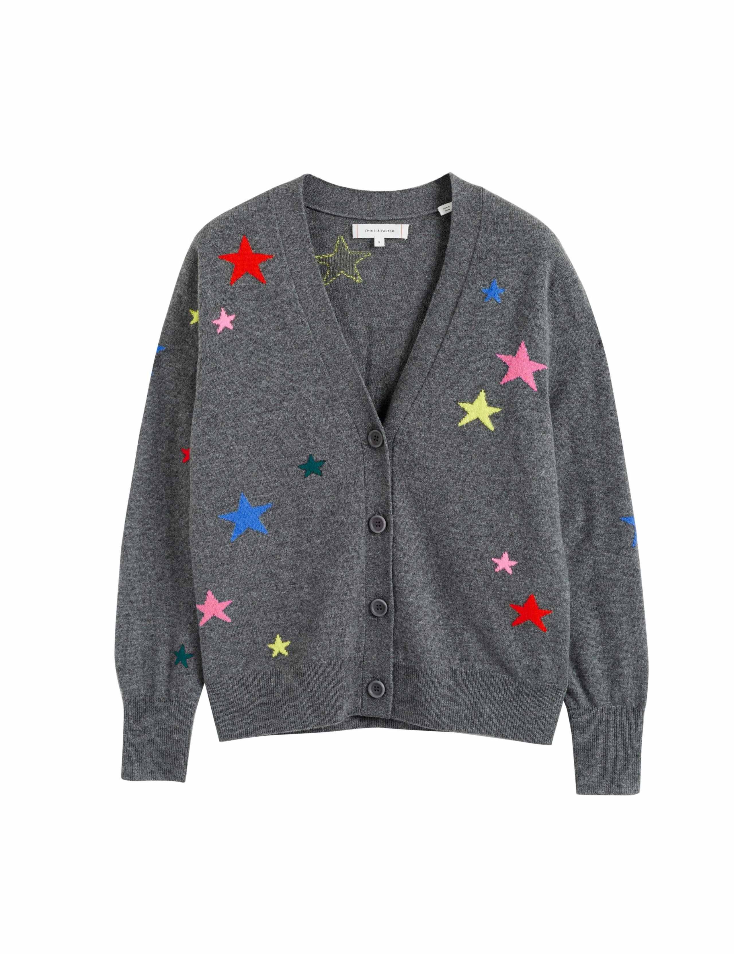 Merino Wool with Cashmere Star Cardigan 2 of 5