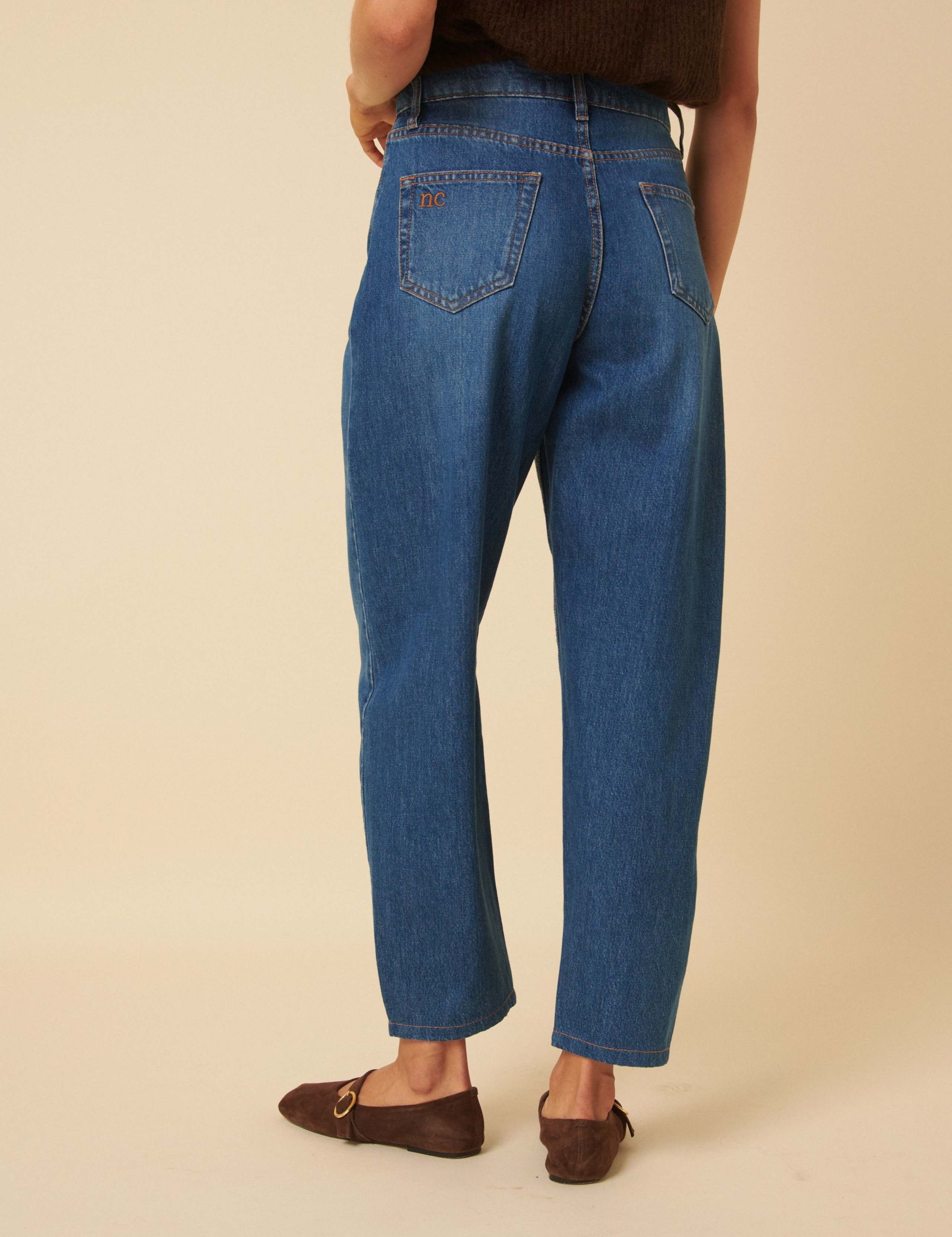 High Waisted Barrel Leg Jeans 3 of 4