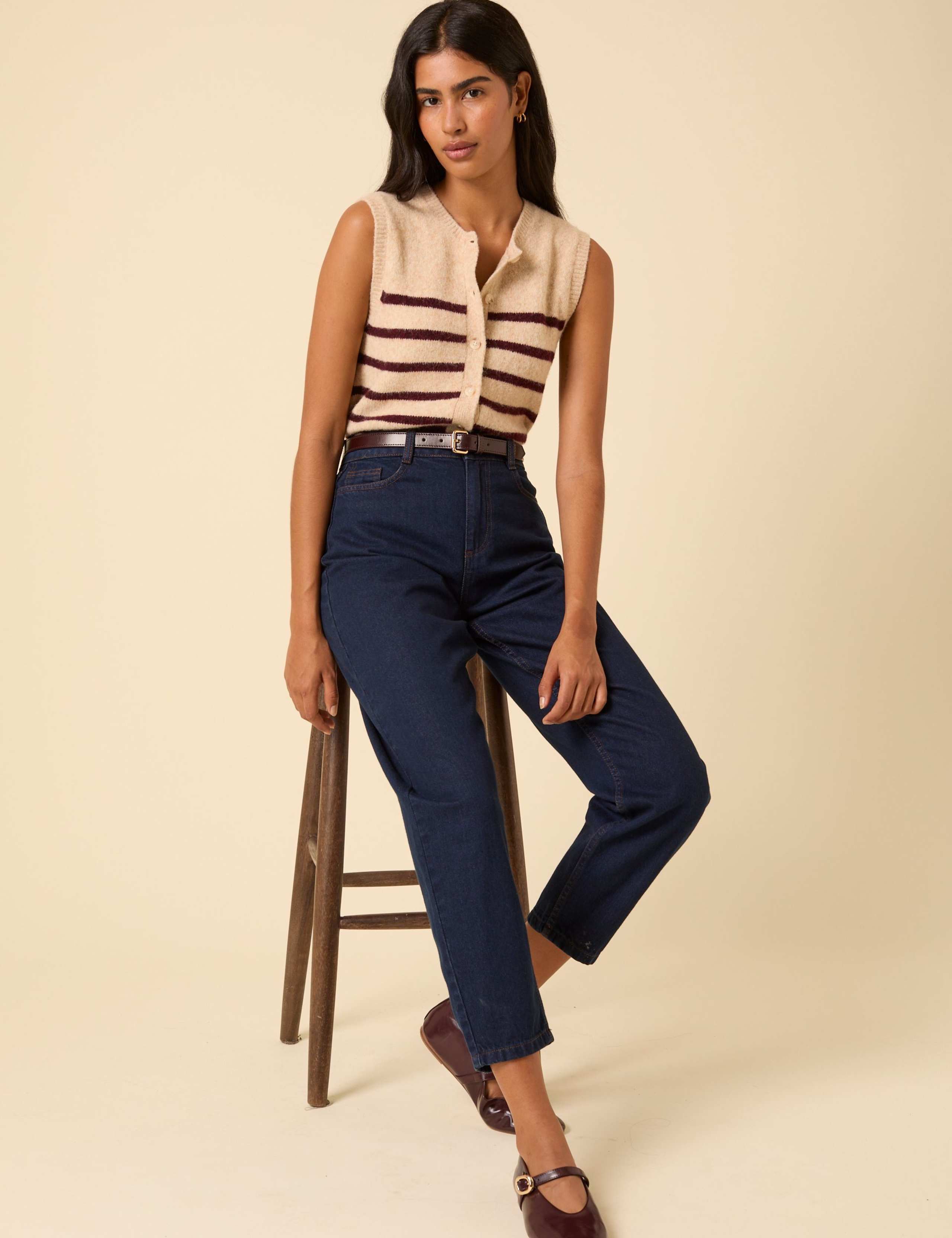 High Waisted Barrel Leg Jeans 2 of 6