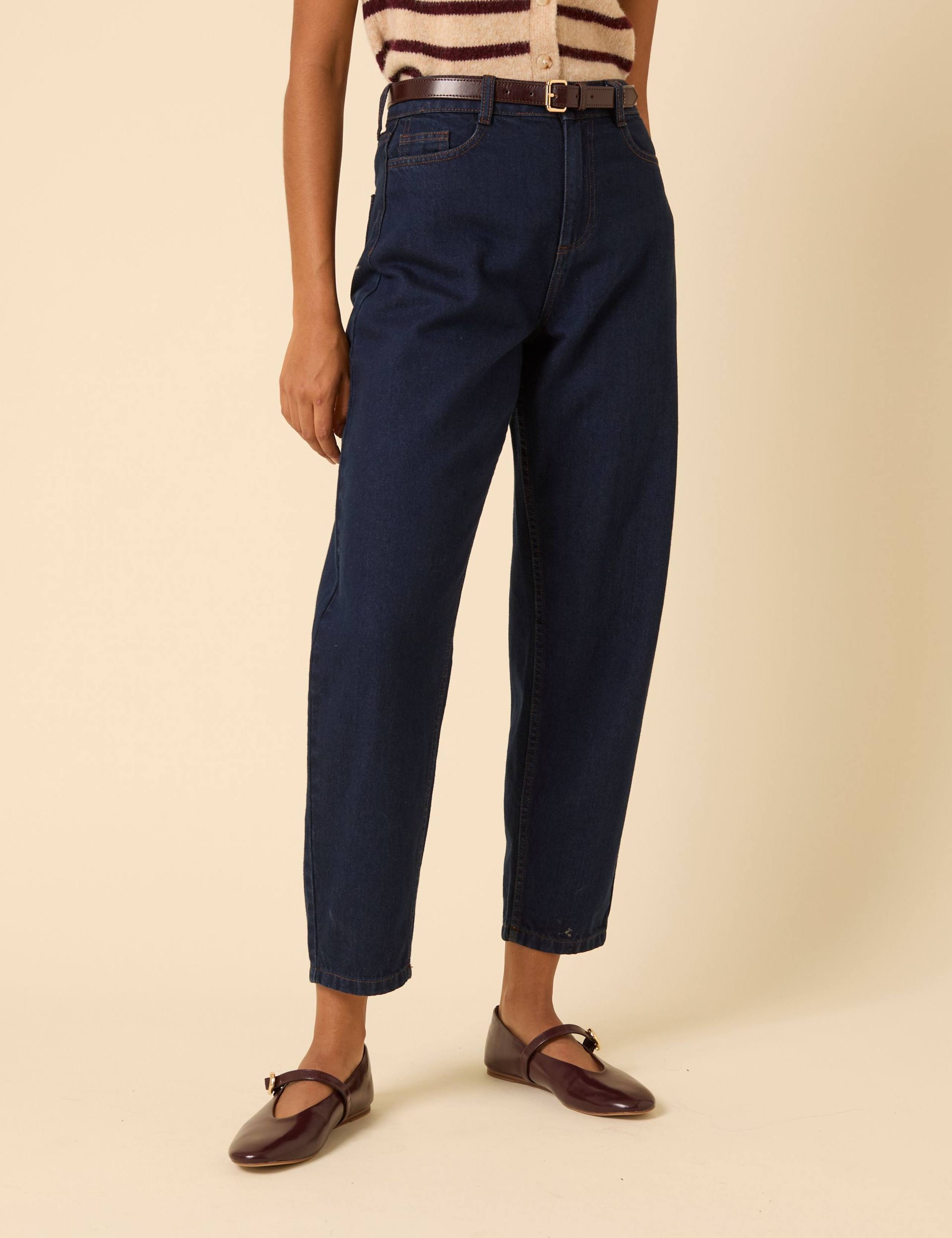 High Waisted Barrel Leg Jeans 5 of 6