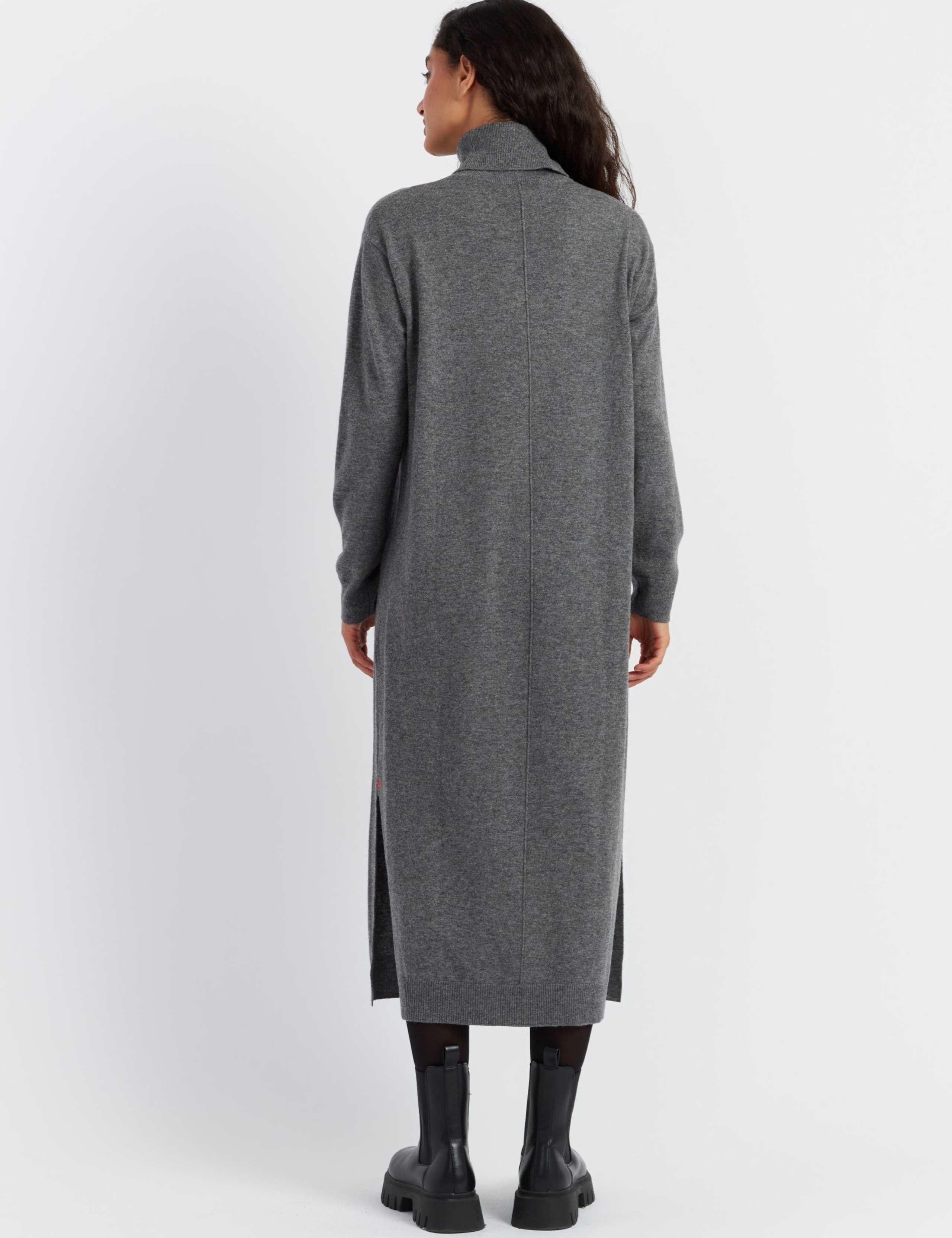 Wool Rich Roll Neck Midi Jumper Dress 3 of 3
